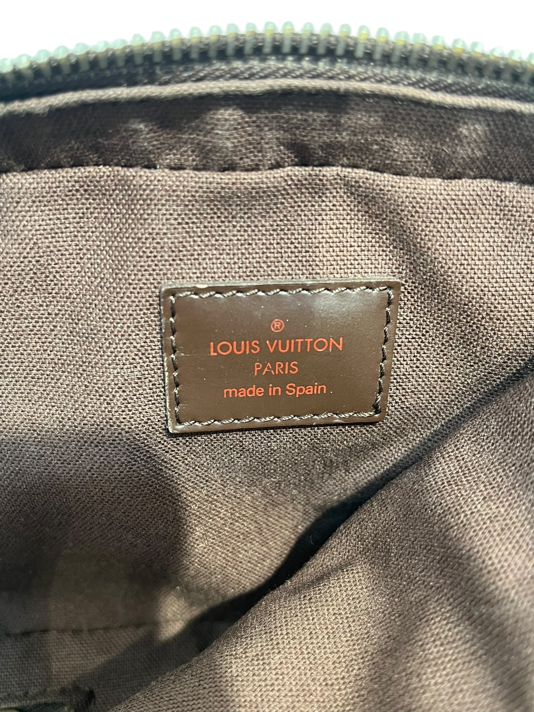 LOUIS VUITTON/Fanny Pack/Monogram/Leather/BRW/DAMIER EBENE GERONIMOS FANNY view 8