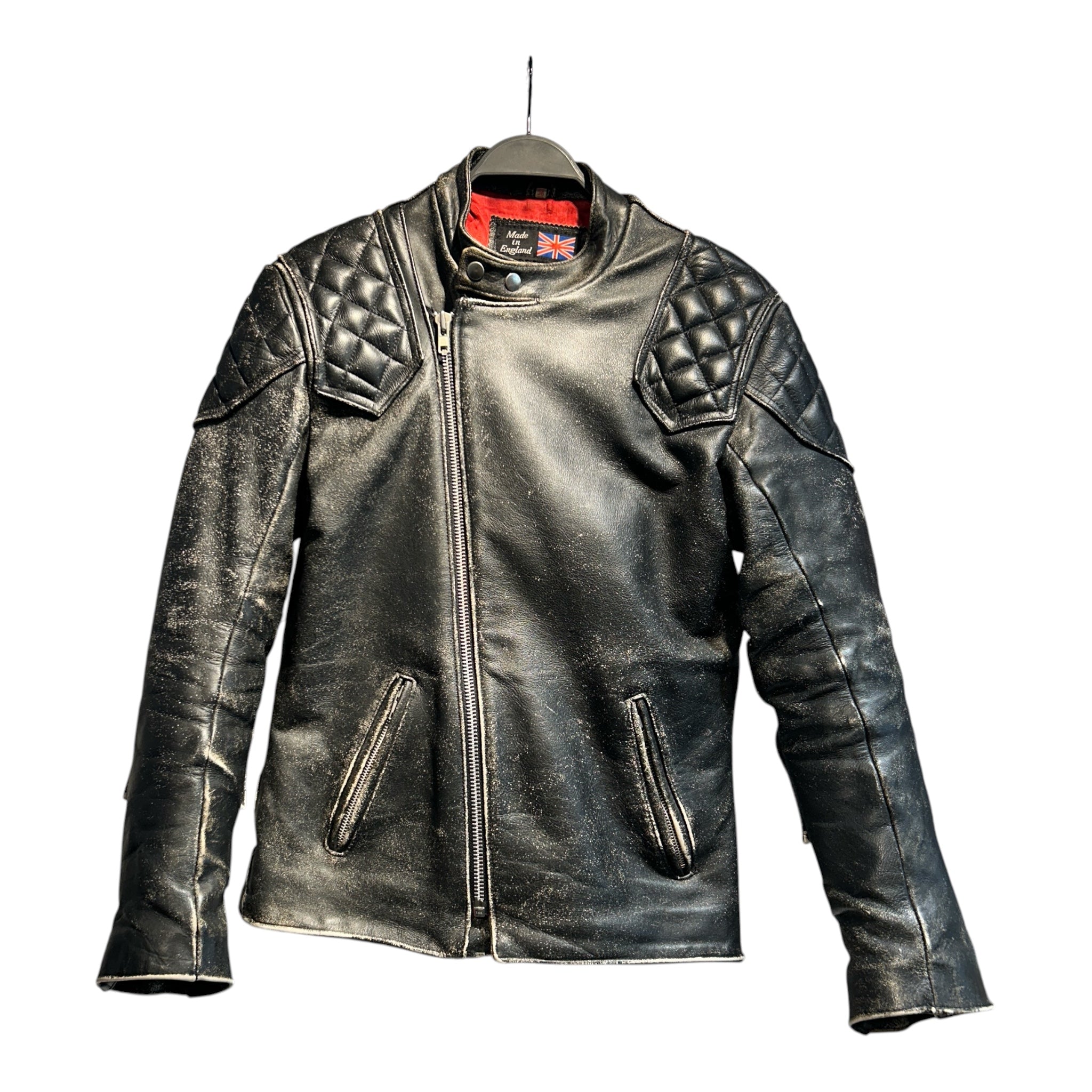 Vintage/Leather Jkt/36/Leather/BLK/Motorcycle jkt view 1
