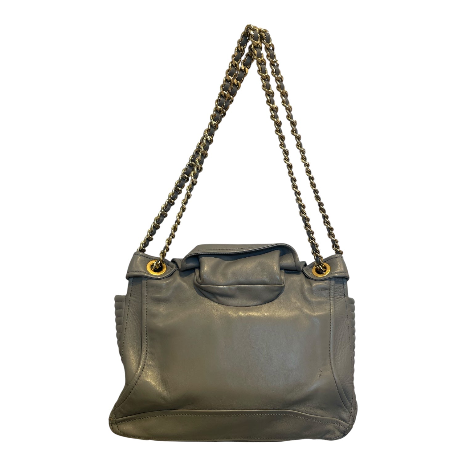 MOSCHINO/Cross Body Bag/Leather/GRY/BIKER LEATHER JKT BAG view 2