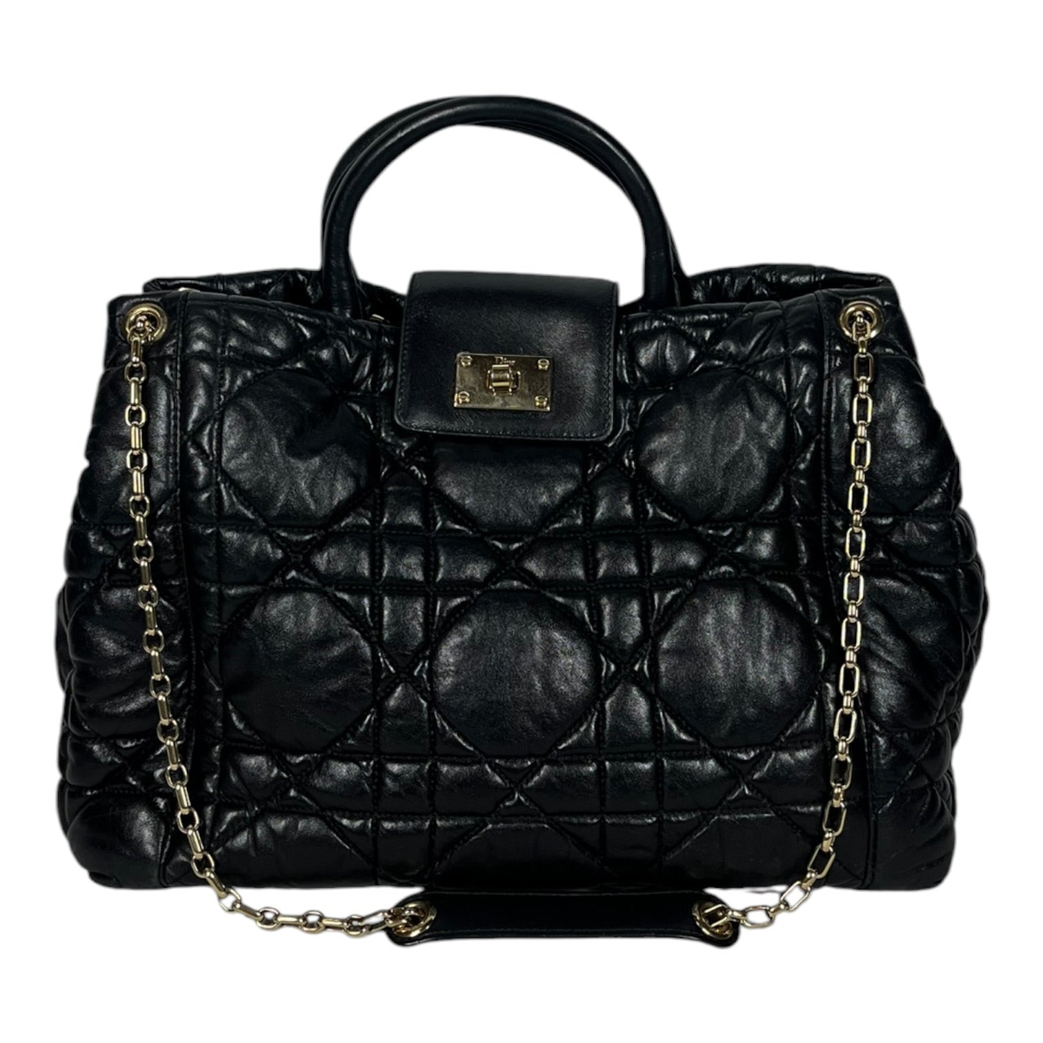 Christian Dior/Cross Body Bag/Leather/BLK/Milly La Foret Tote Bag view 1