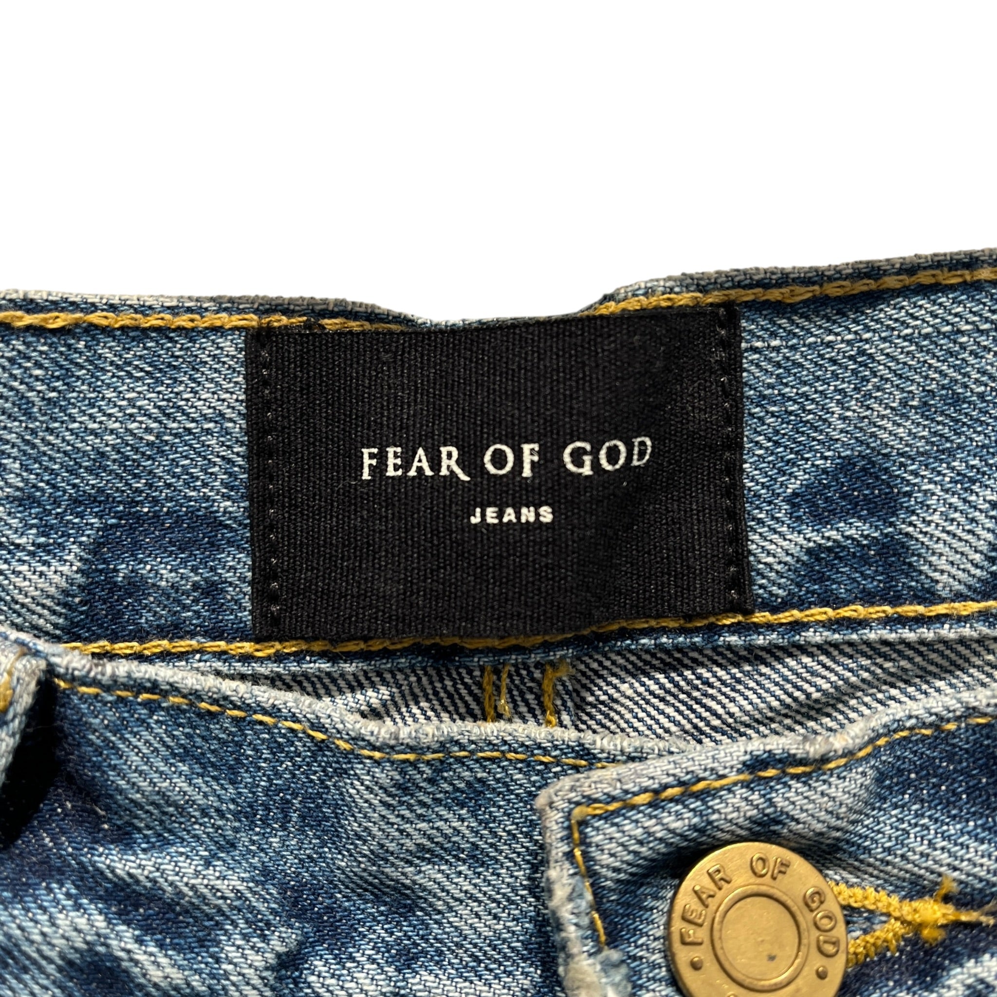 FEAR OF GOD/Pants/32/Denim/BLU/DARK WASH ZIPPERS ON ANKLES view 3