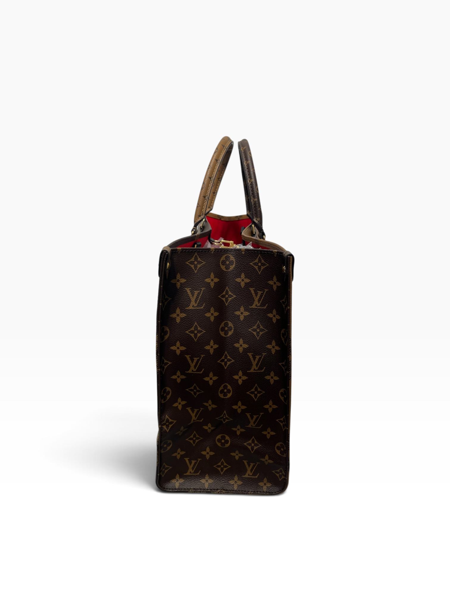 LOUIS VUITTON/Hand Bag/Monogram/Leather/CML/OnTheGo Tote view 3