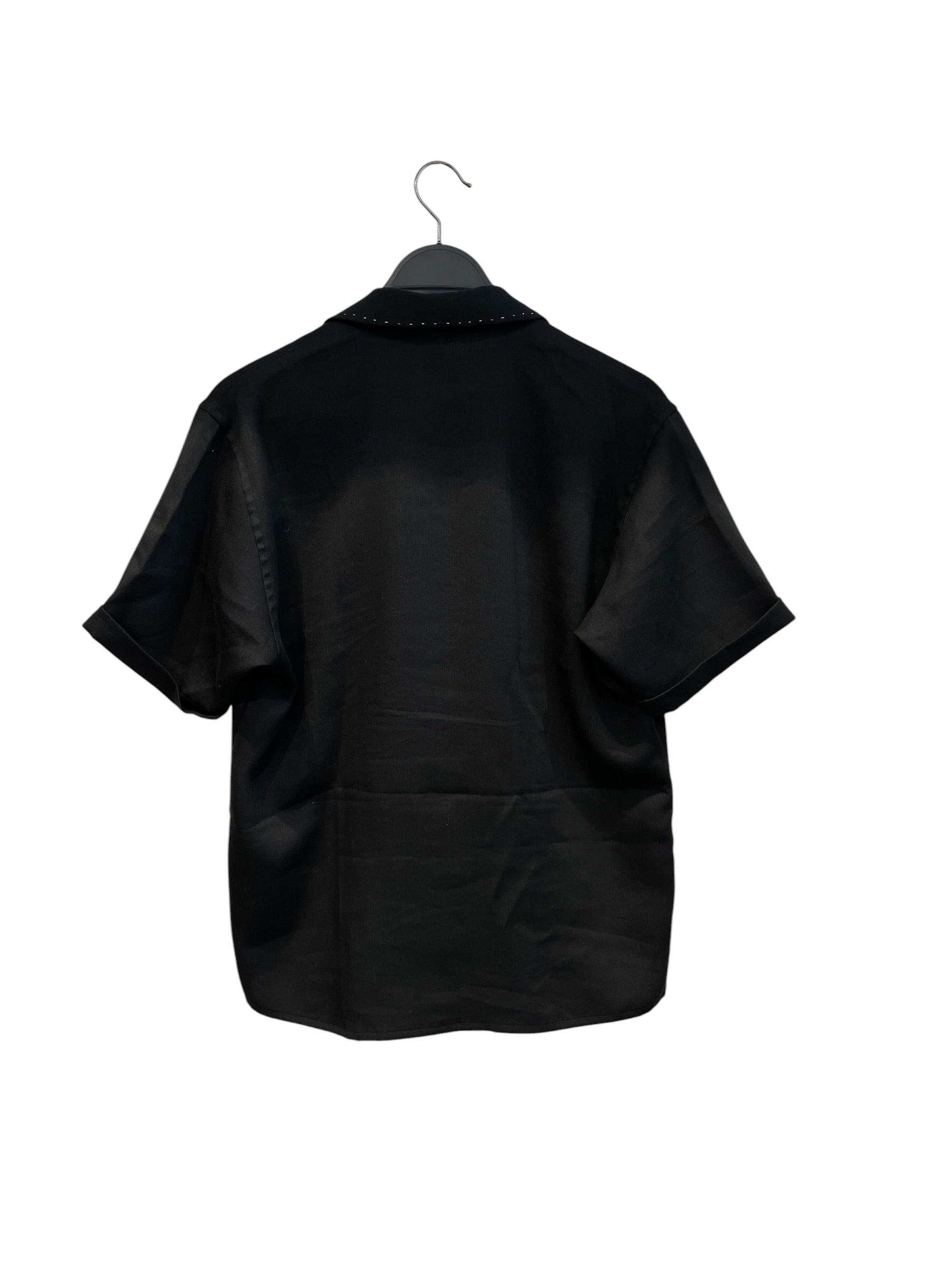 Second/Layer/Polo Shirt/M/Polyester/BLK/Border/STITCH view 2