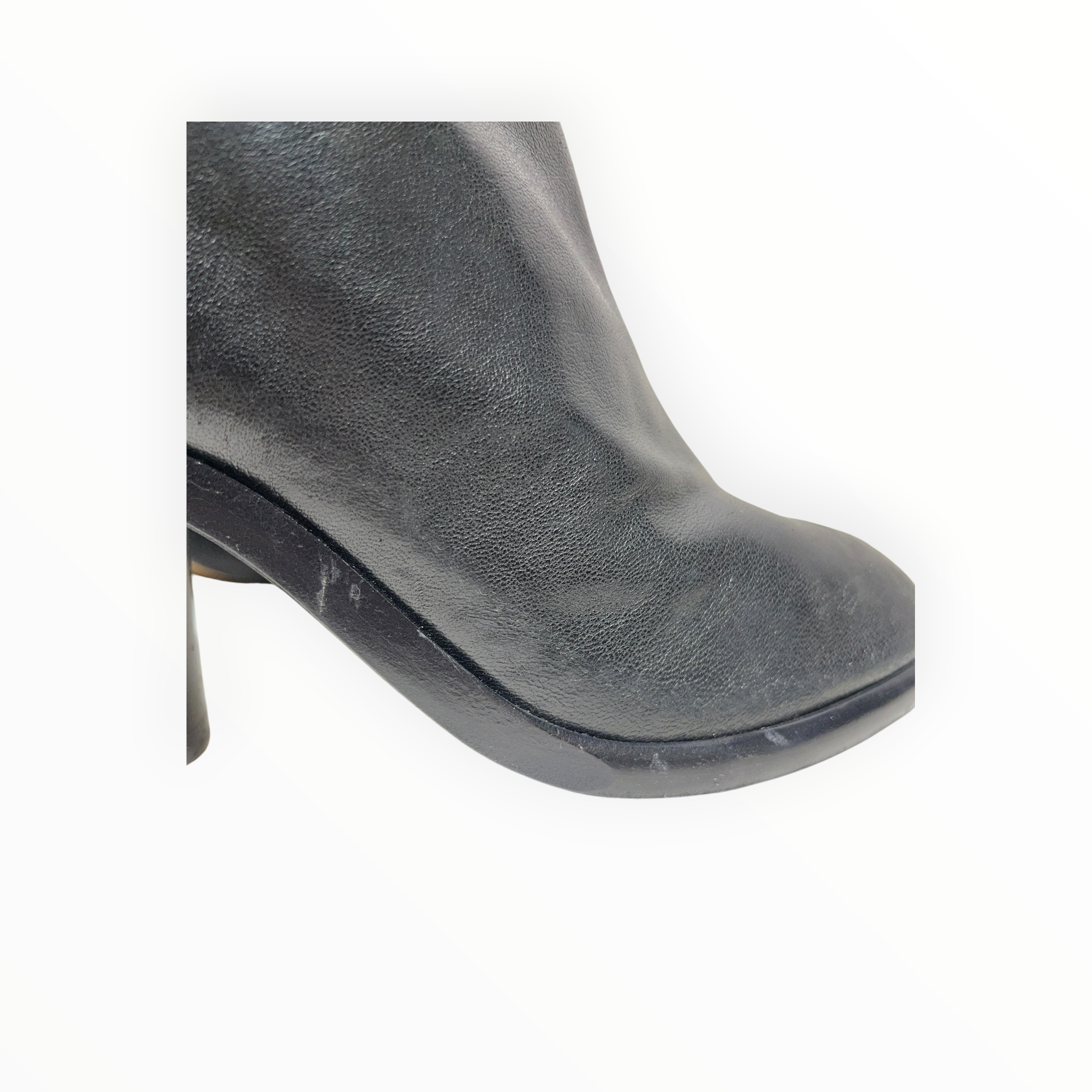 Maison Margiela/Dress Shoes/US 6/Leather/BLK/Tabi Long Boots view 8