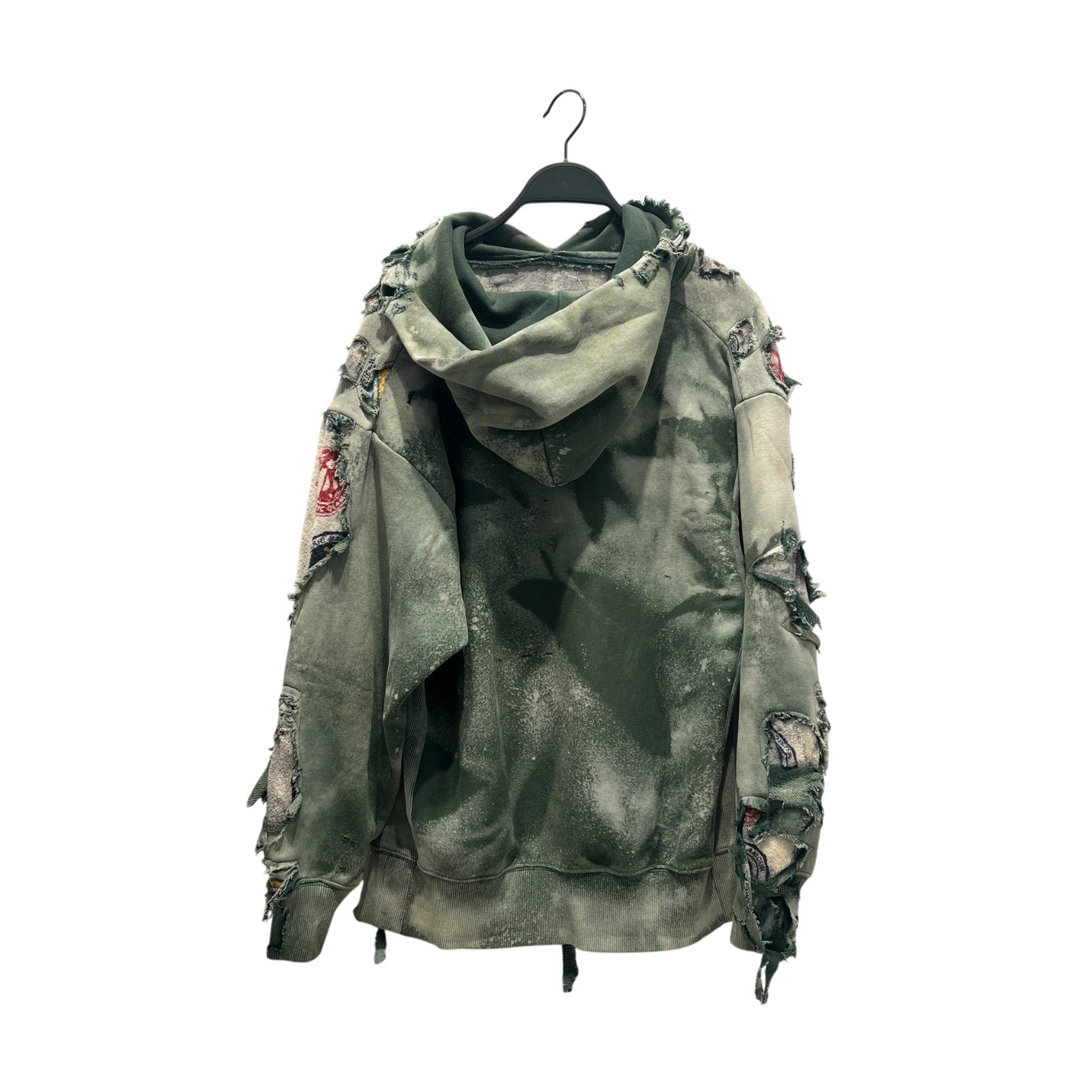 HYSTERIC GLAMOUR/Hoodie/Cotton/GRN/DISTRESSED/hysteric prints view 2