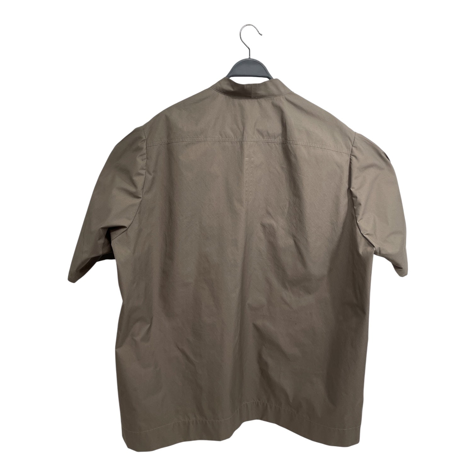 Rick Owens/SS Shirt/40/Polyester/GRY/Open Coller/FAUN SHIRT/BUTTON SNAPS view 2