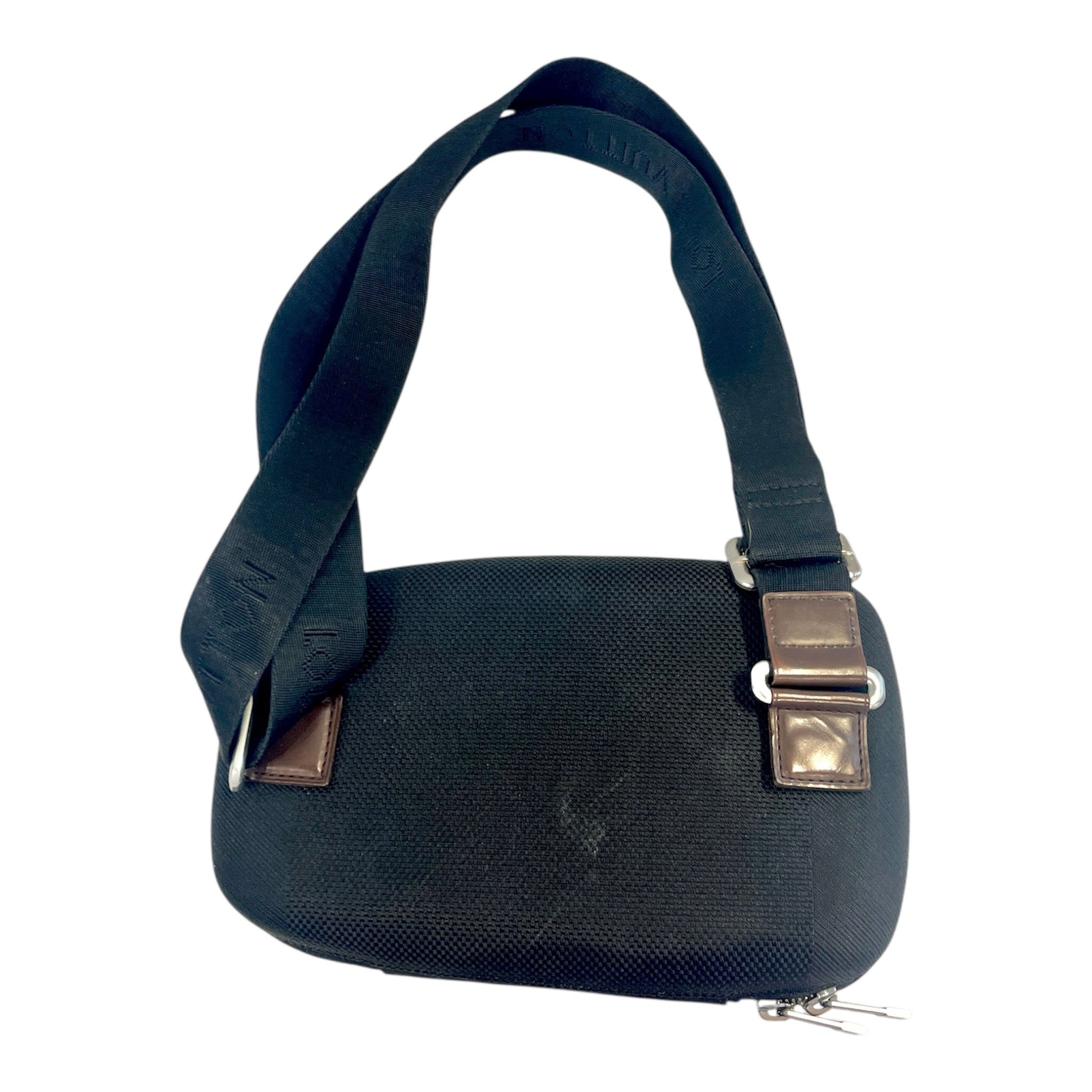 LOUIS VUITTON/Cross Body Bag/Polyester/BLK/louis cross body view 2