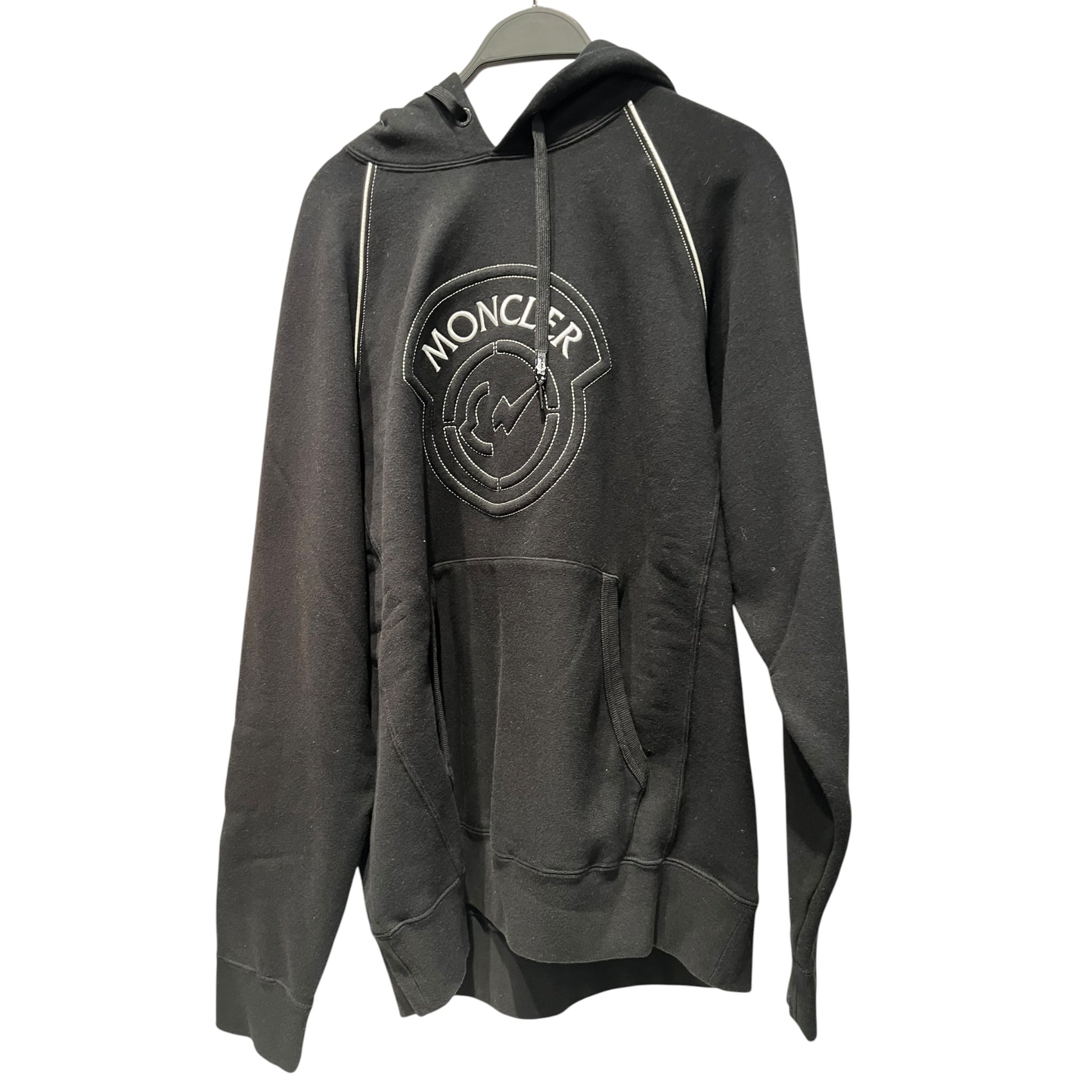 MONCLER/Hoodie/M/Graphic/Cotton/BLK/Embroidered Logo view 1