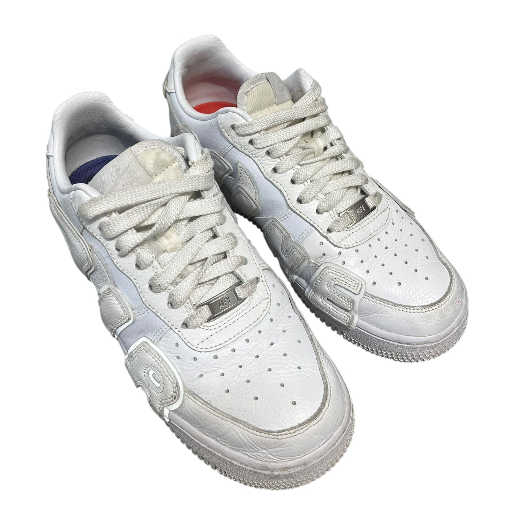 NIKE/Low-Sneakers/US 7.5/Leather/WHT/SUNSHINE CACTUS PLANT AIR FORC view 1