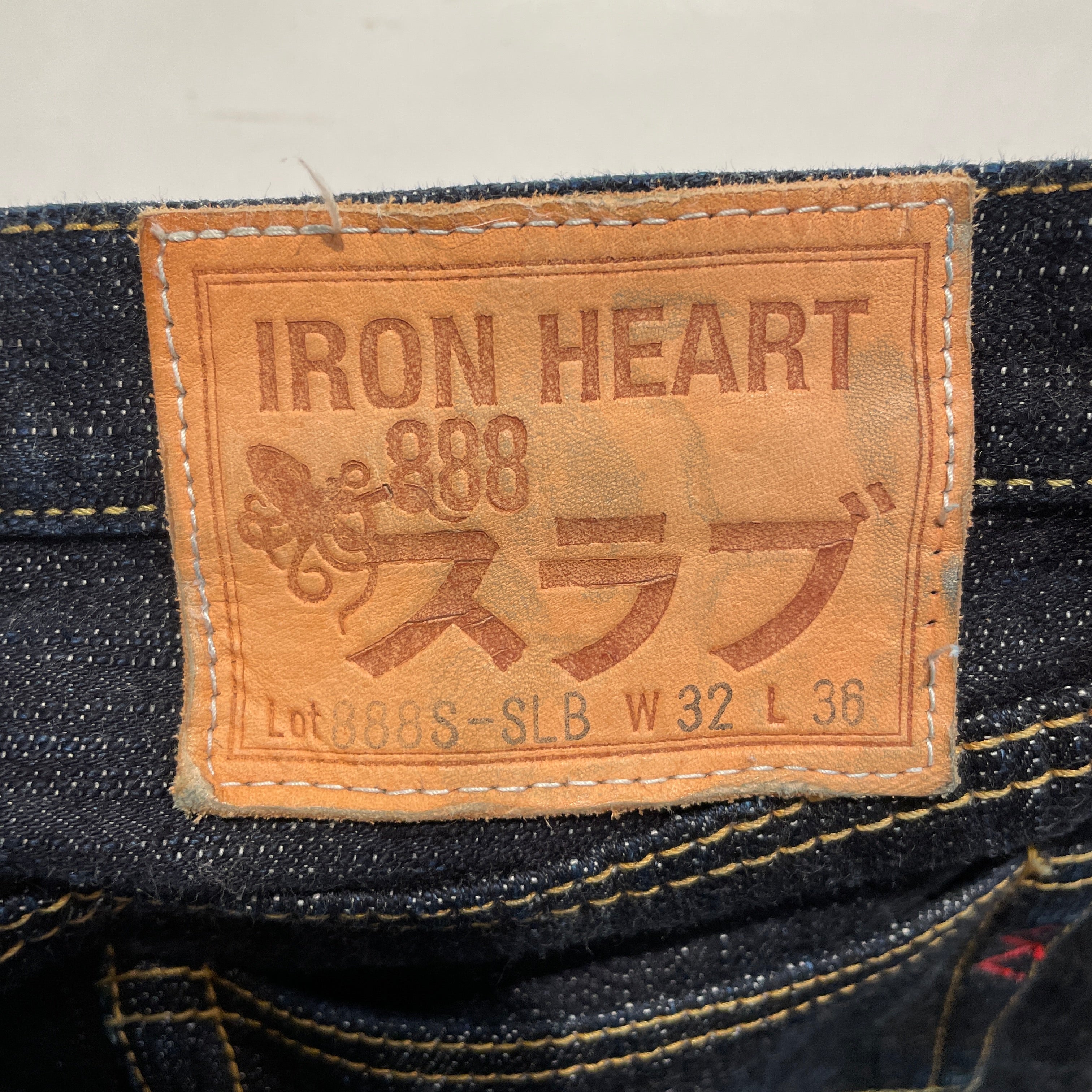 IRON HEART/Straight Pants/32/Cotton/NVY/888 view 4