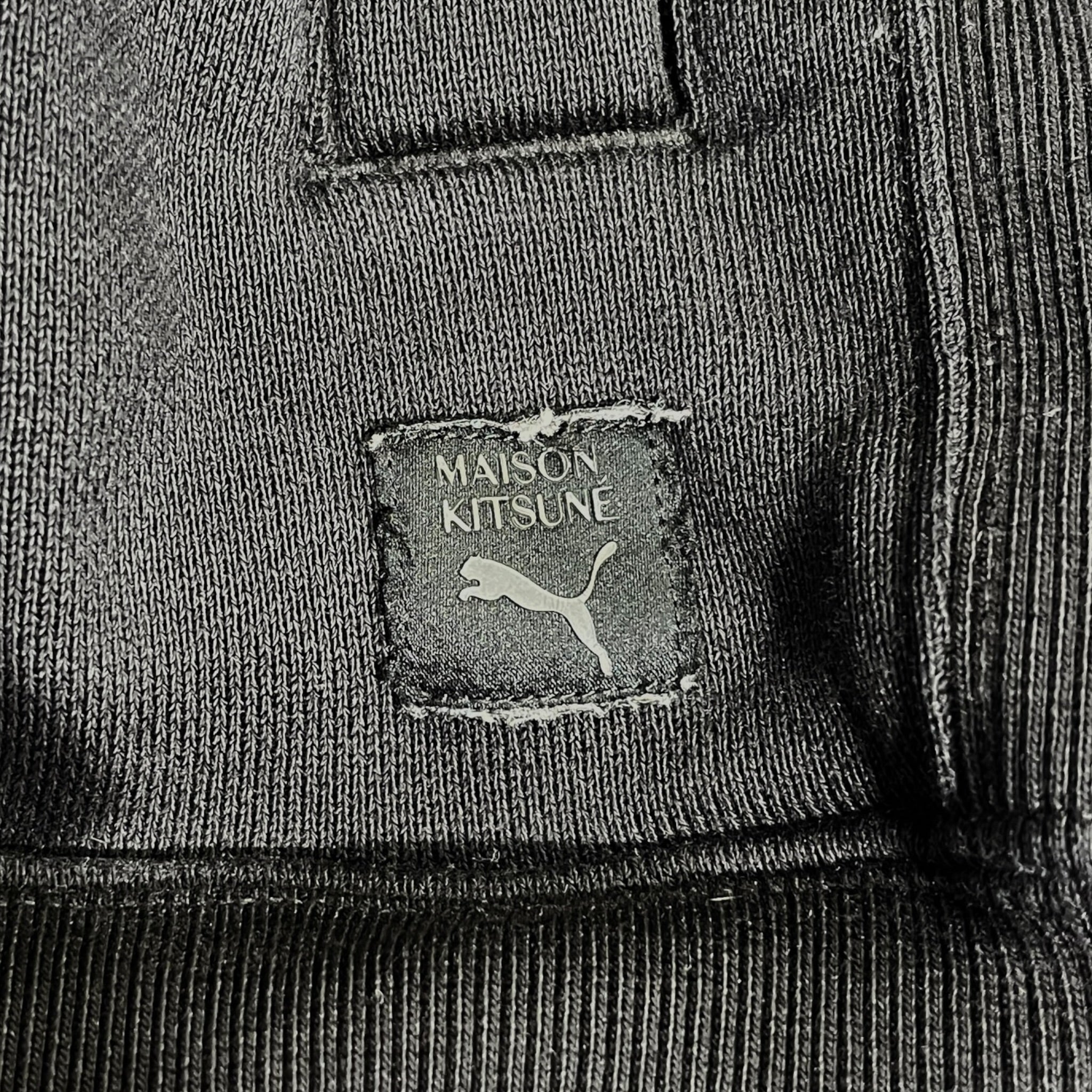 MAISON KITSUNE/PUMA/Sweatshirt/XXL/Cotton/BLK/High Neck/HALF ZIP FOX LOGO view 6