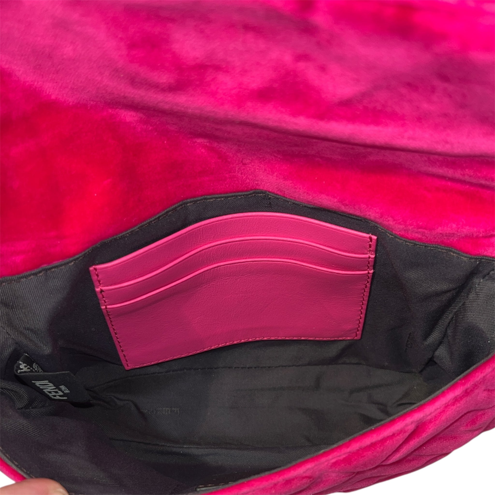 FENDI/Fanny Pack/Velour/PNK/2019 GLD LOGO ON FRONT view 4