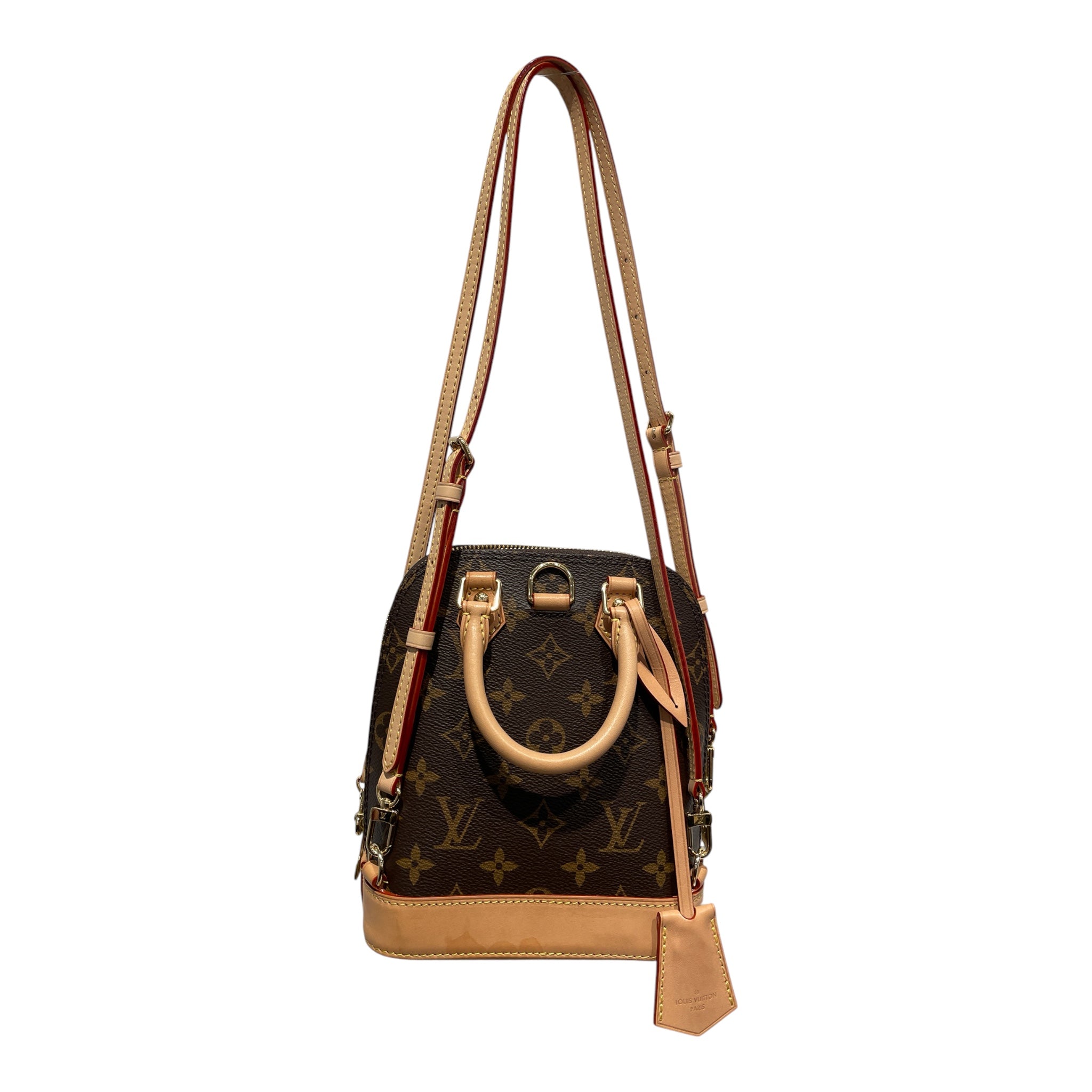 LOUIS VUITTON/Hand Bag/Leather/BRW/Monogram Alma Mini Backpack view 1