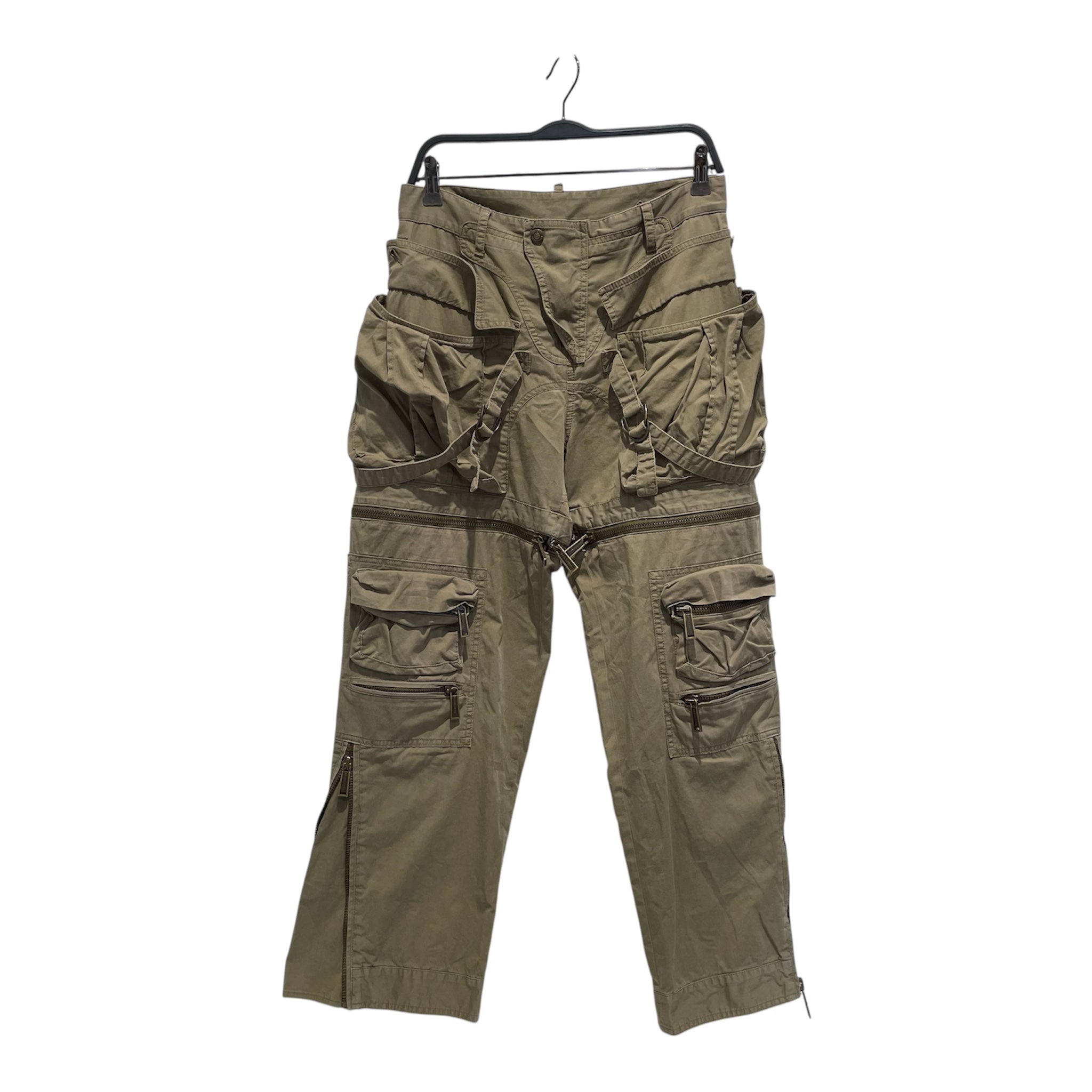DSQUARED2/Cargo Pants/38/Cotton/GRN/Zipped Cargo Trousers view 1