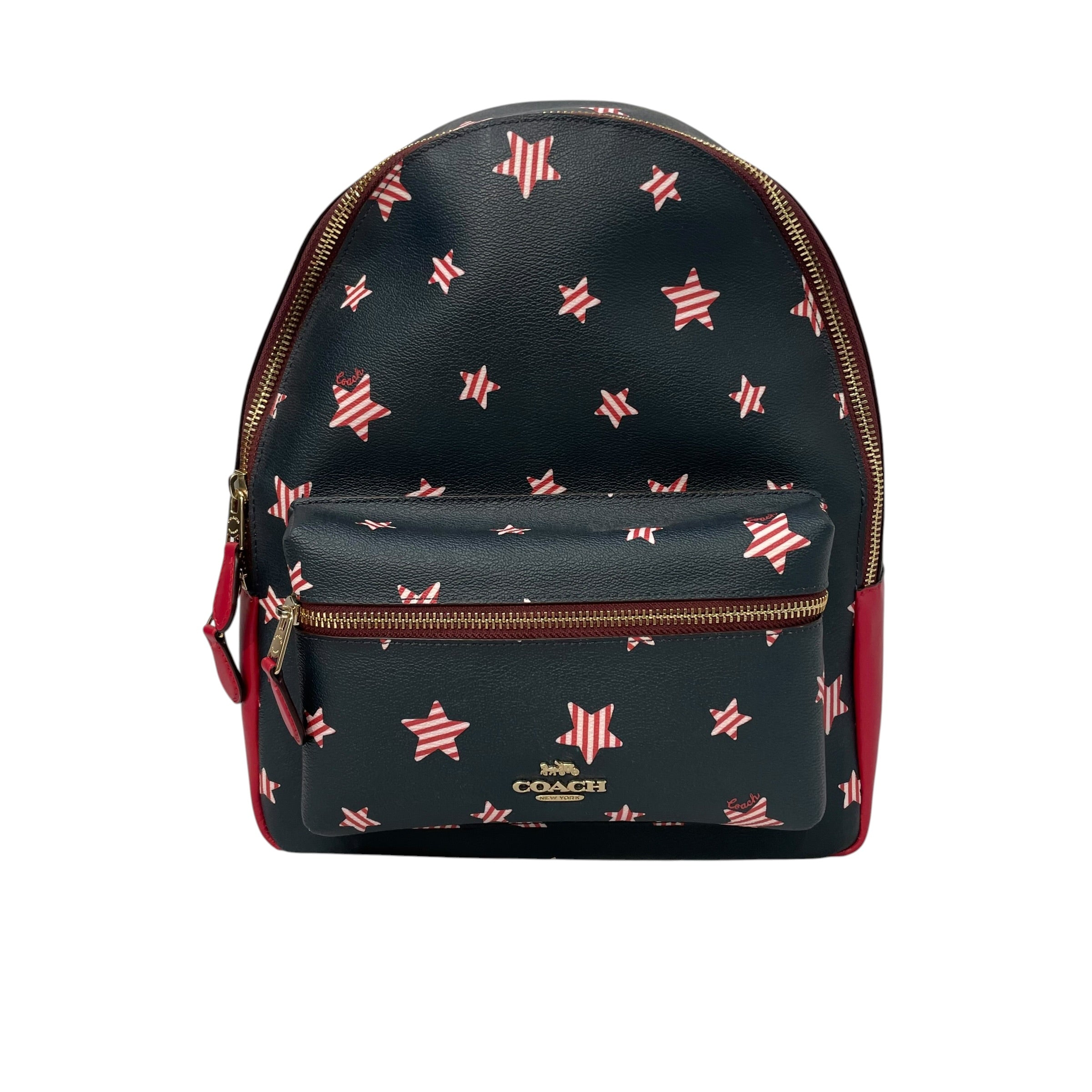 COACH/Backpack/All Over Print/NVY/ view 1