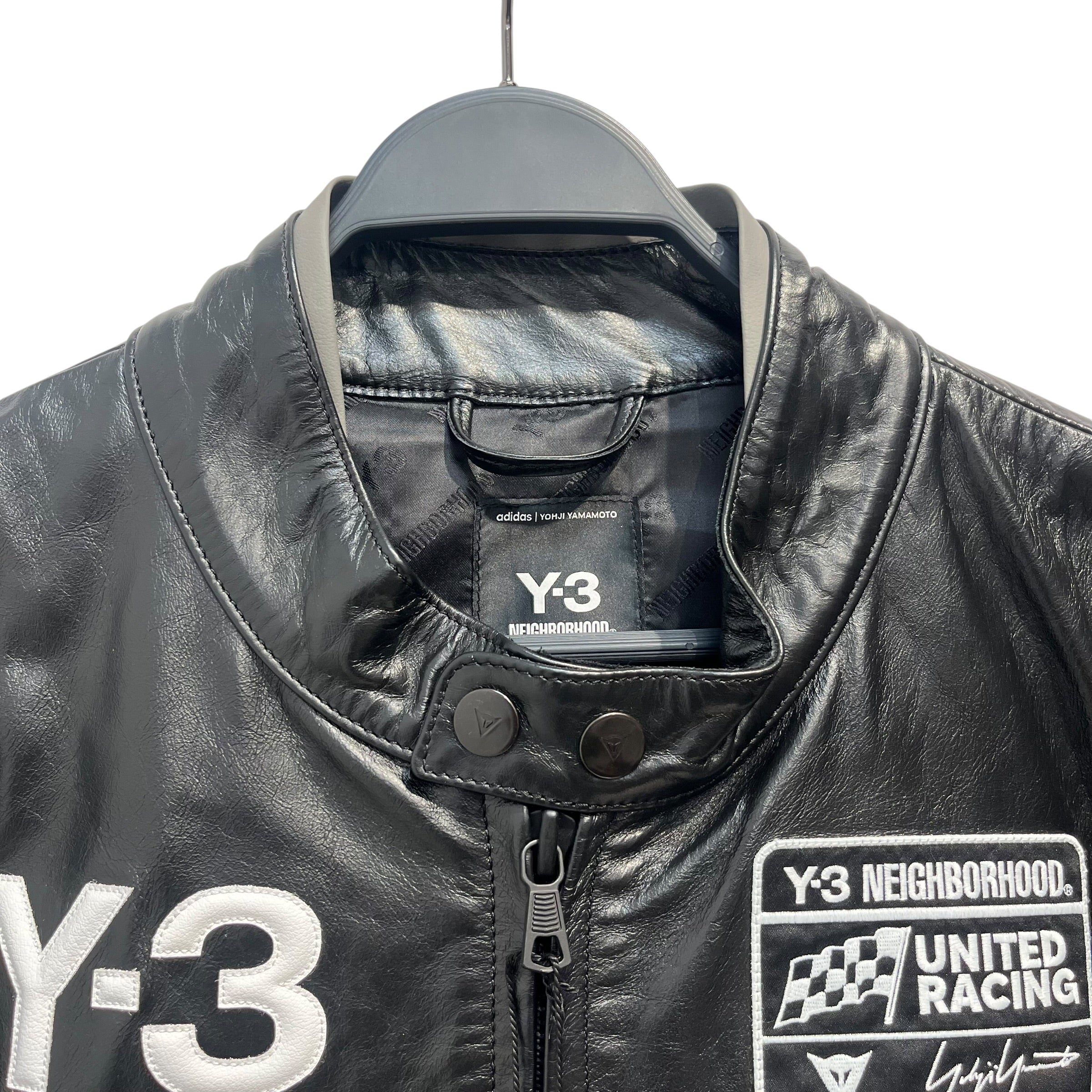 DAINESE/Y-3/NEIGHBORHOOD/Jacket/XL/Leather/BLK/Y3 NIEGHBORHOOD COLLAB MOTO view 2