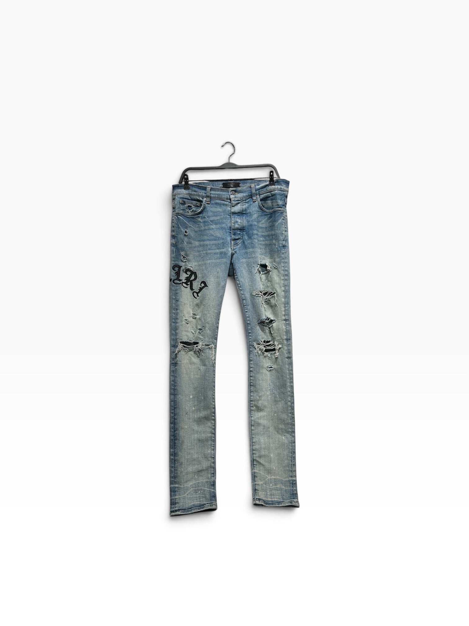 AMIRI/Straight Pants/34/Denim/BLU/amiri embroidered logo view 1