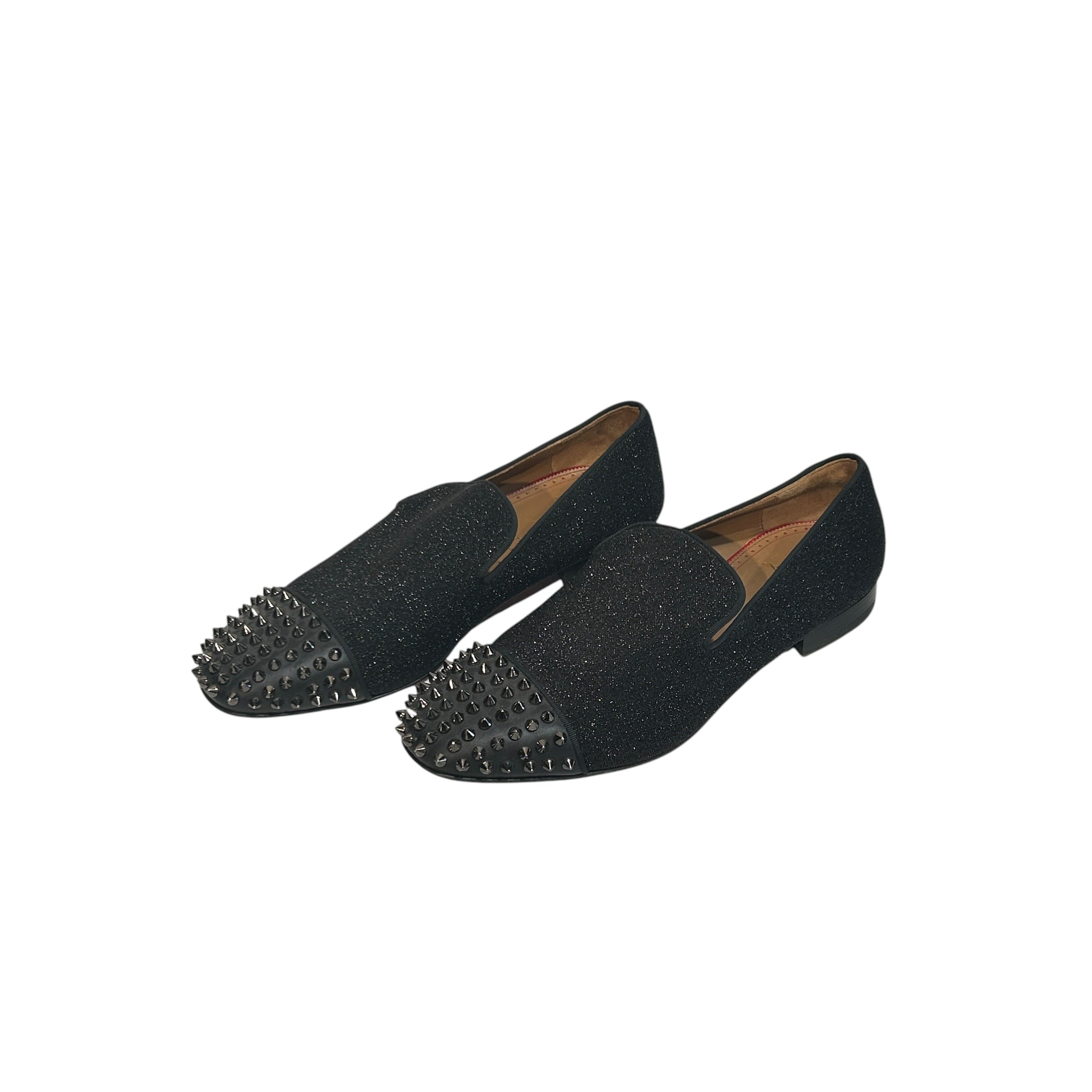 Christian Louboutin/Dress Shoes/EU 42/Cotton/BLK/Spooky Flat view 1