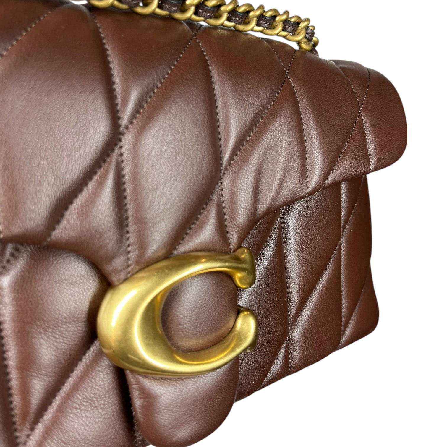 COACH/Cross Body Bag/Leather/BRW/Quilted Leather Tabby Bag view 3