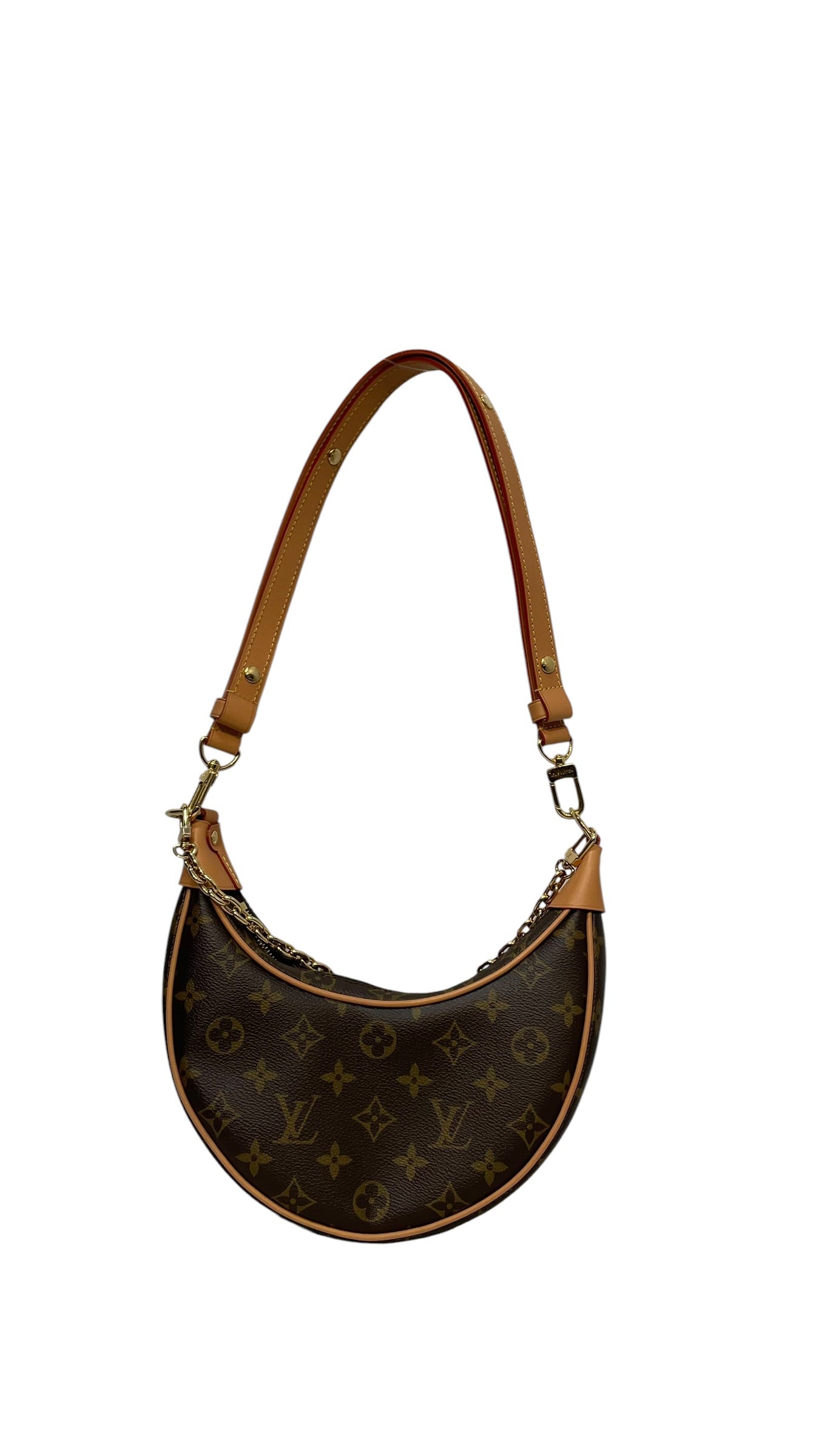 LOUIS VUITTON/Hand Bag/Monogram/Leather/BRW/LOOPING CHAIN view 1