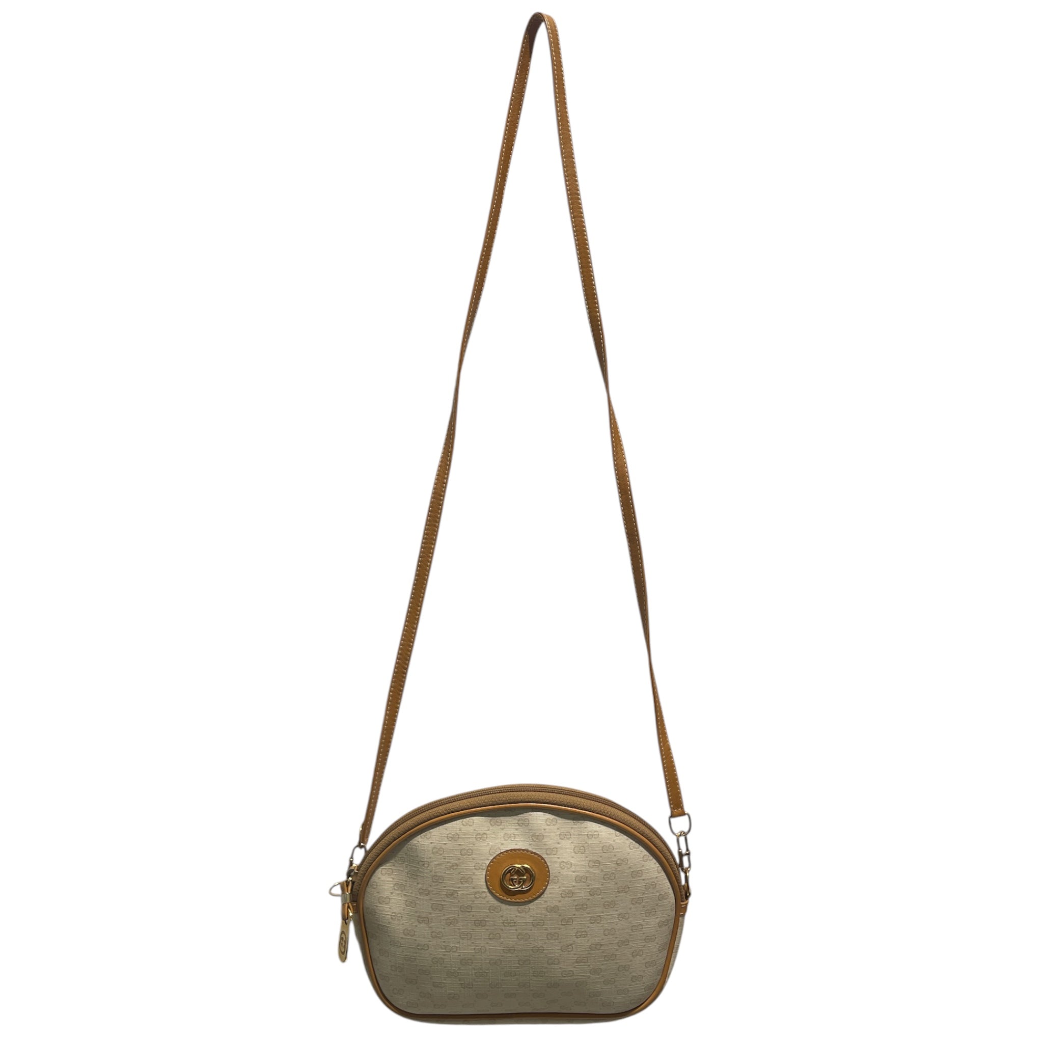 GUCCI/Cross Body Bag/Monogram/CRM/Vintage Micro GG Crossbody Bag view 1
