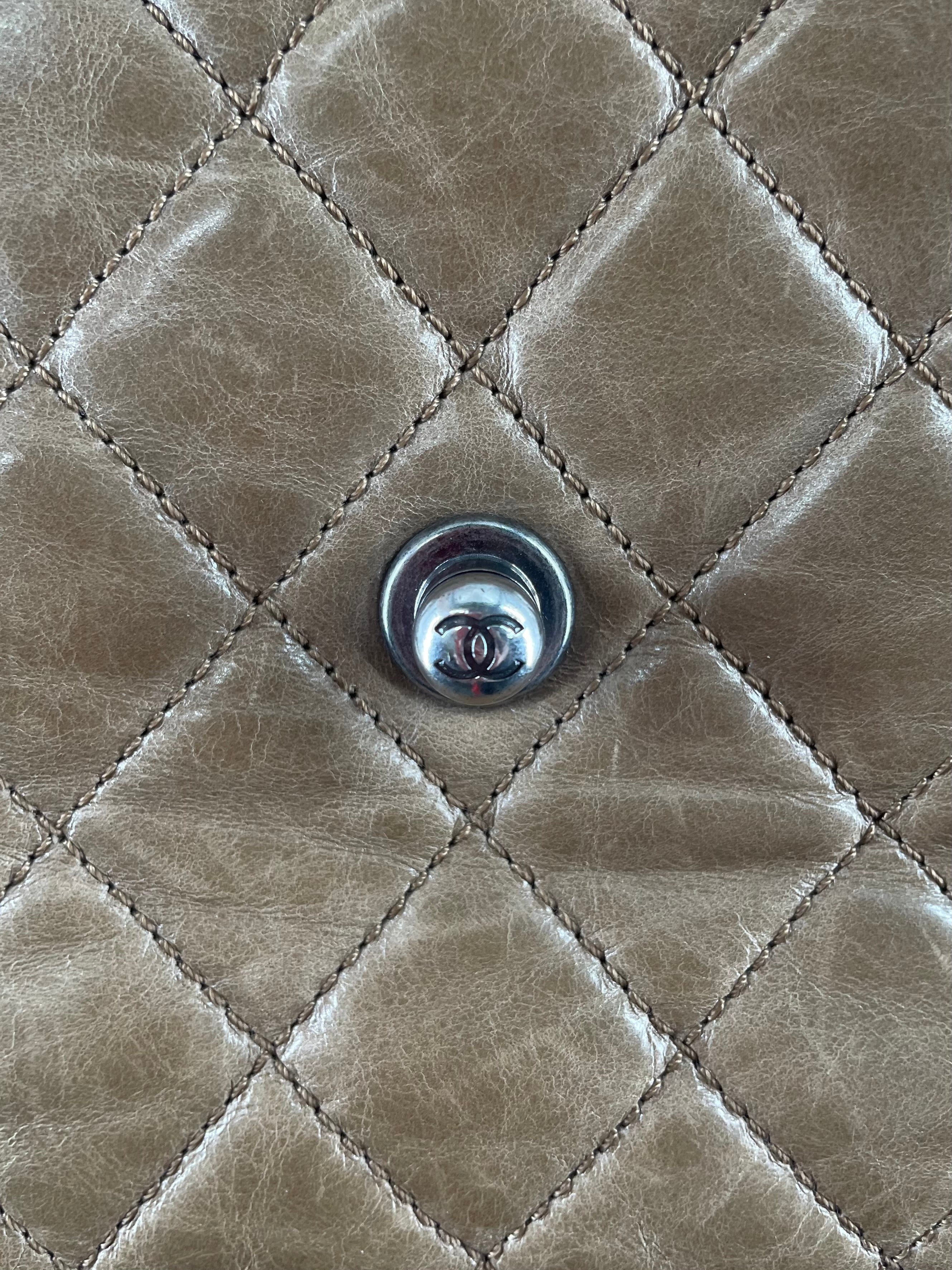 CHANEL/Hand Bag/Border/Leather/BRW/MATELASSE QUILTED BOY BAG view 7