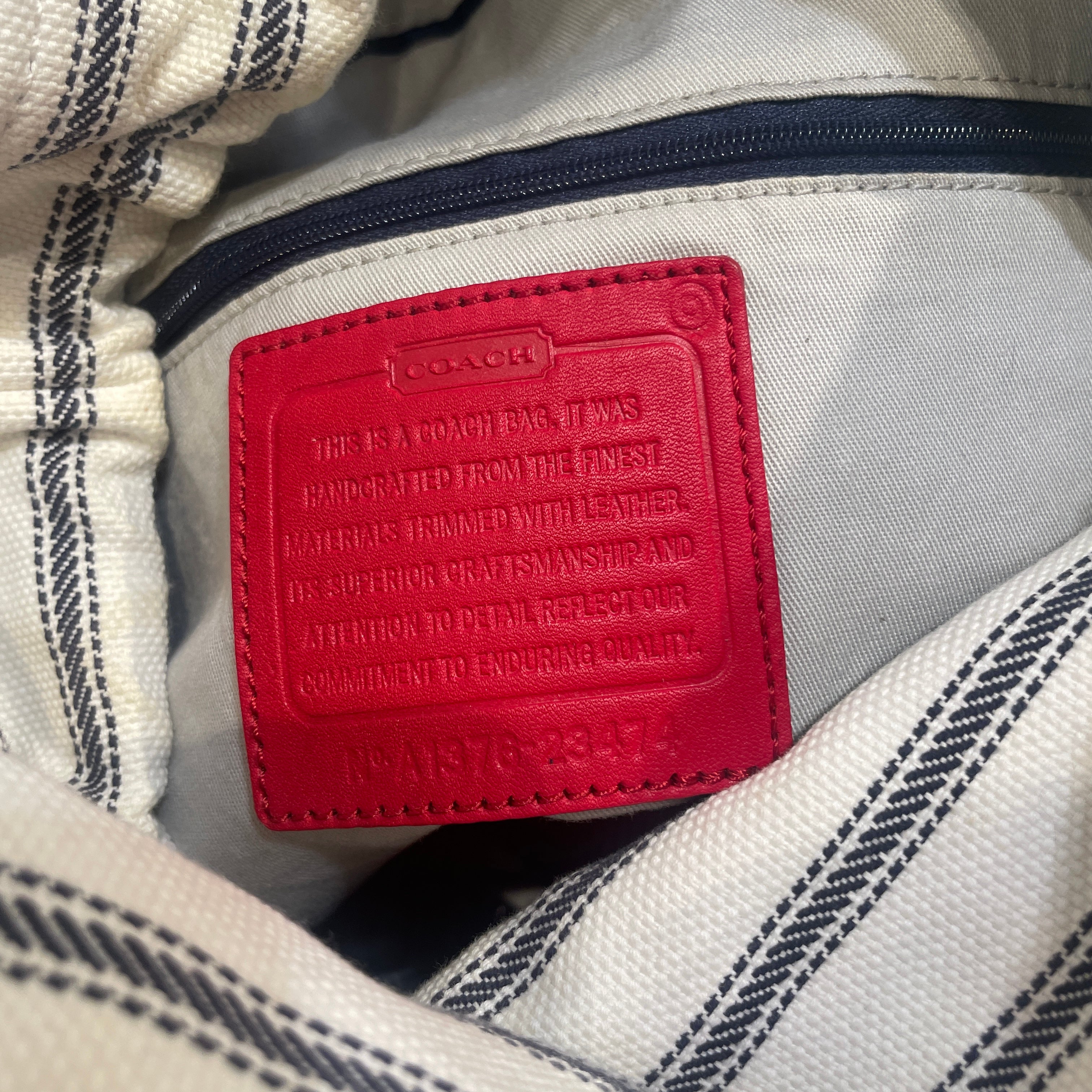 COACH/SAINTJAMES/Tote Bag/Stripe/Cotton/WHT/Beach Tote view 10