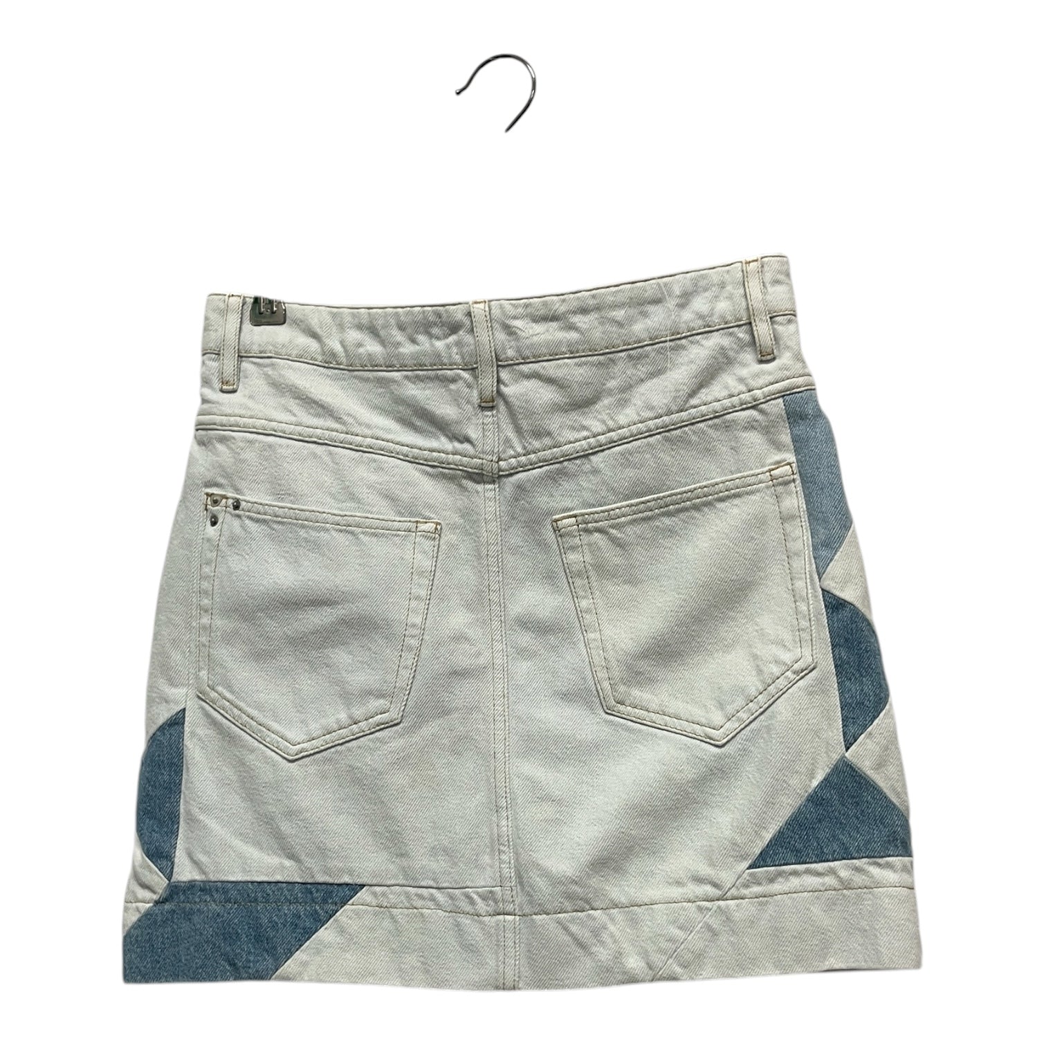ISABEL MARANT ETOILE/Skirt/40/Denim/BLU/GEO PATCHWORK LIGHT WASH view 2