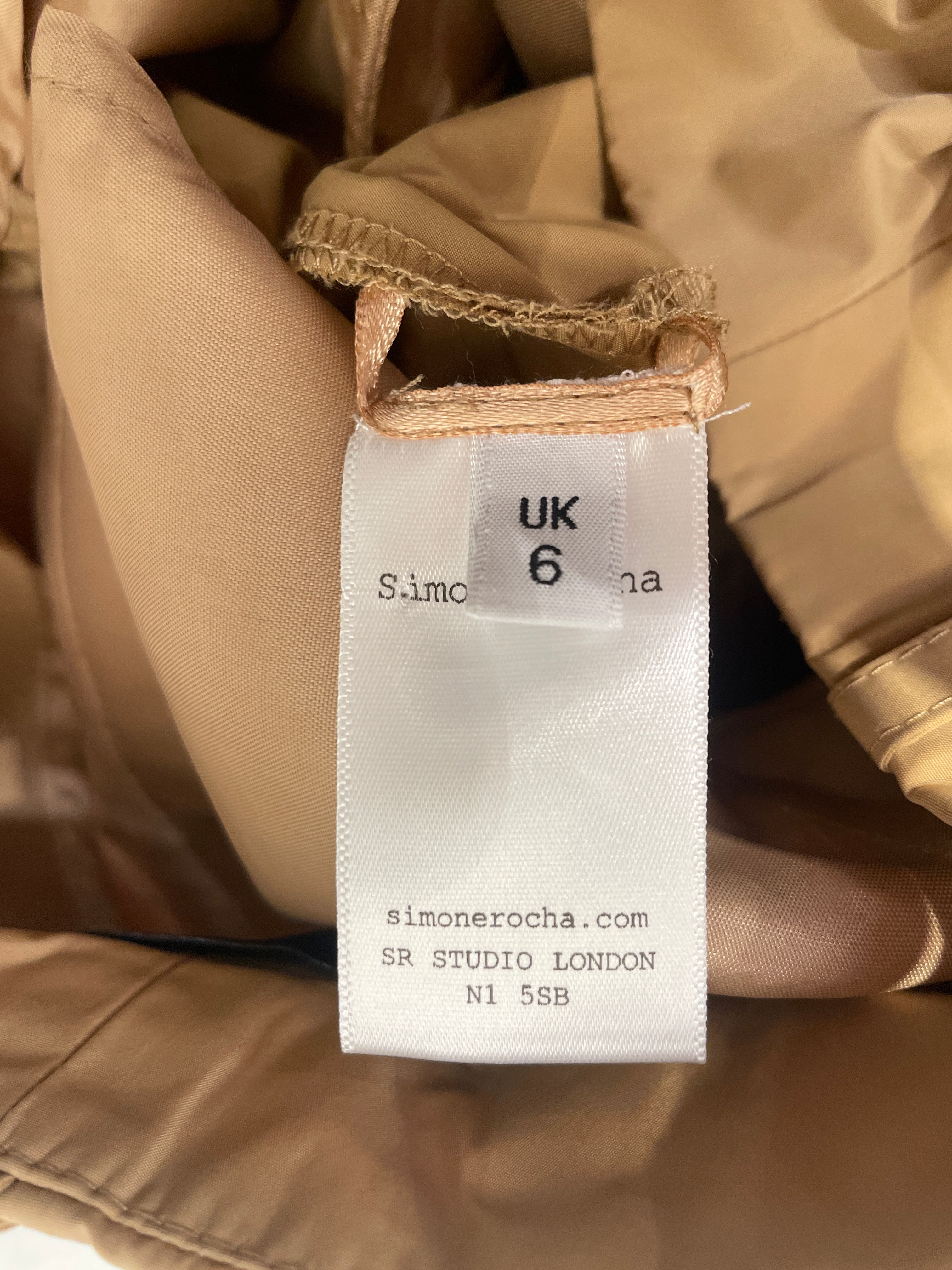 SIMONE ROCHA/Straight Pants/6/Polyester/BEG/ view 4