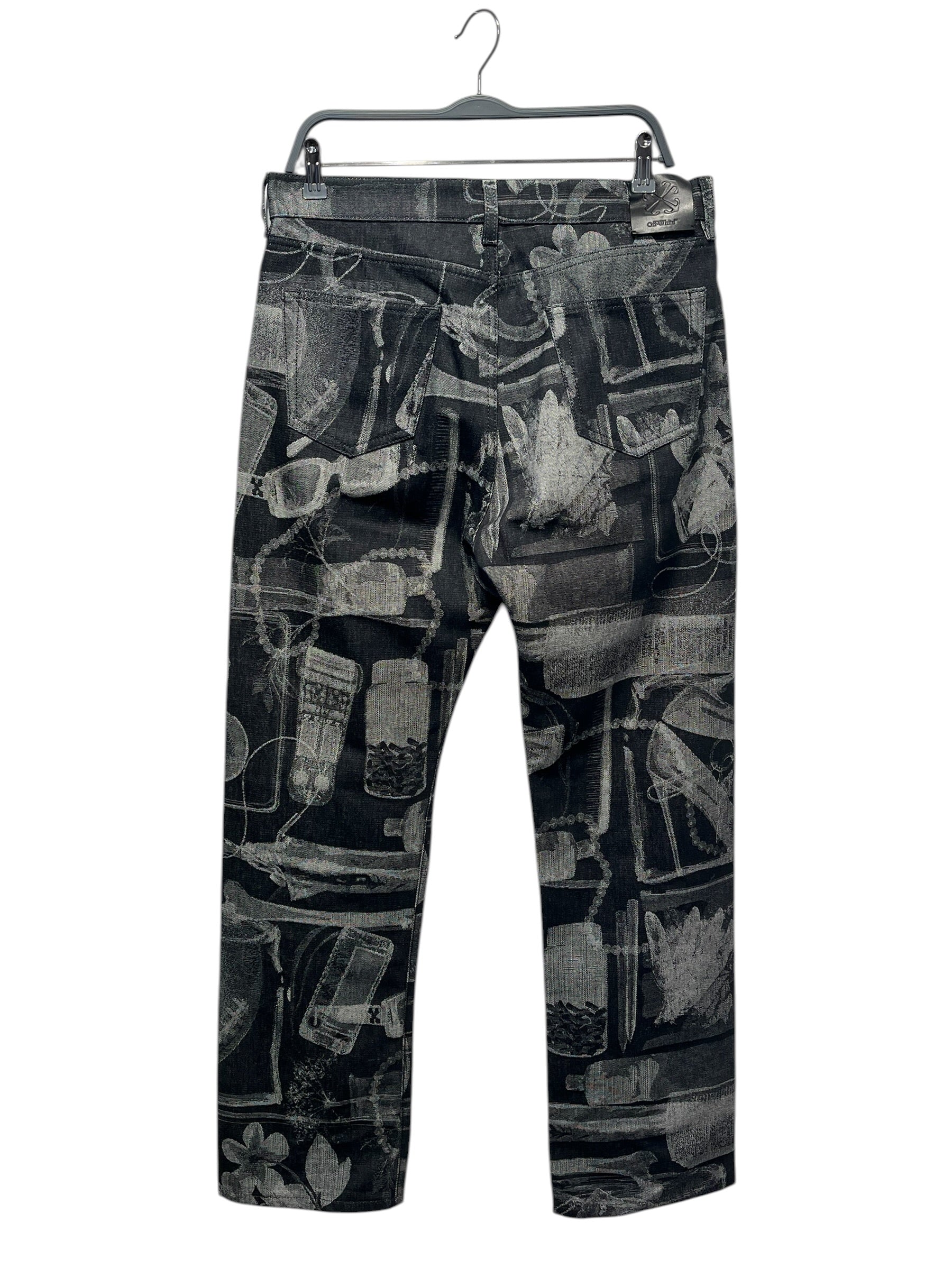 OFF-WHITE/Straight Pants/32/Denim/GRY/ view 1