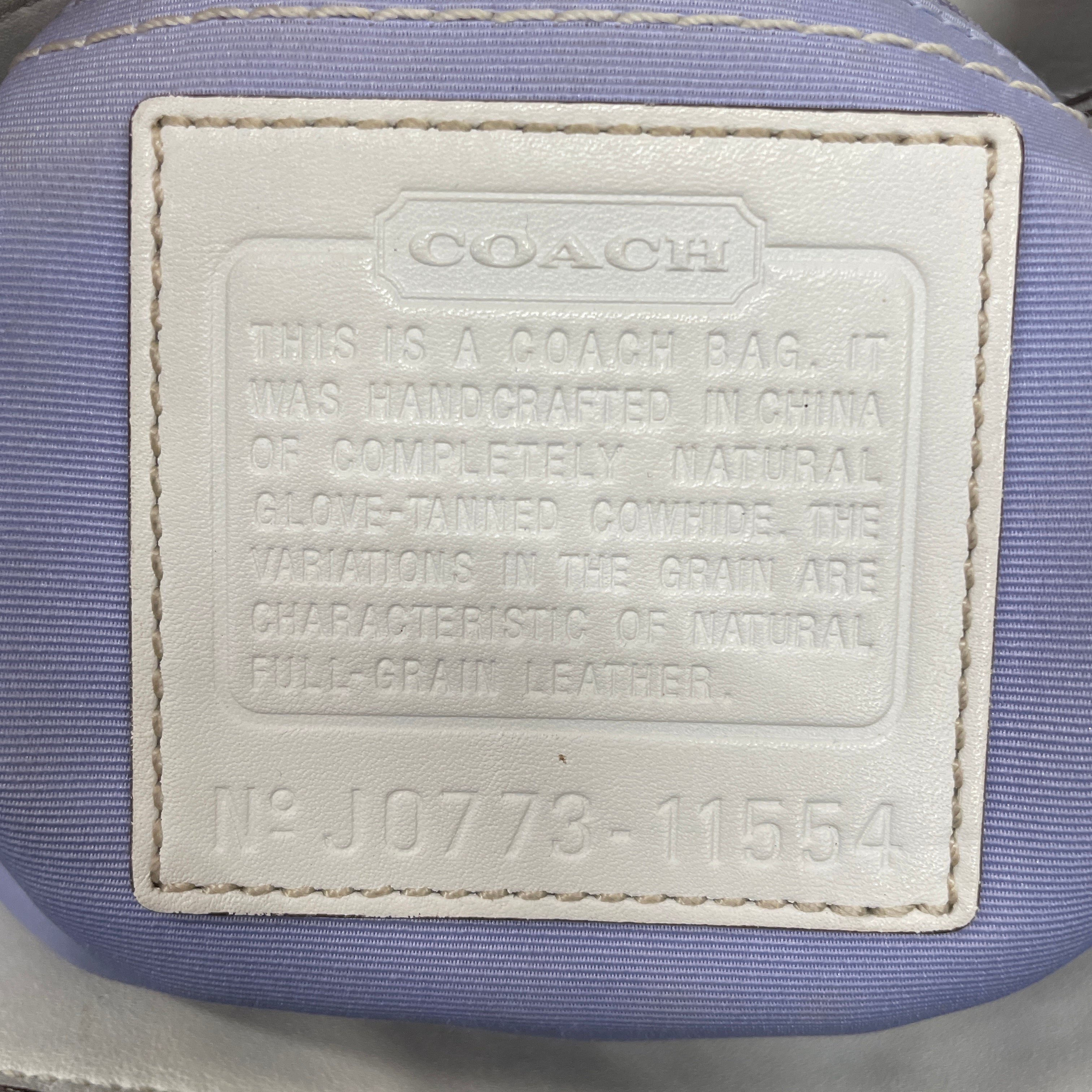 COACH/Tote Bag/Leather/WHT/VINTAGE TURNLOCK MADELINE view 6