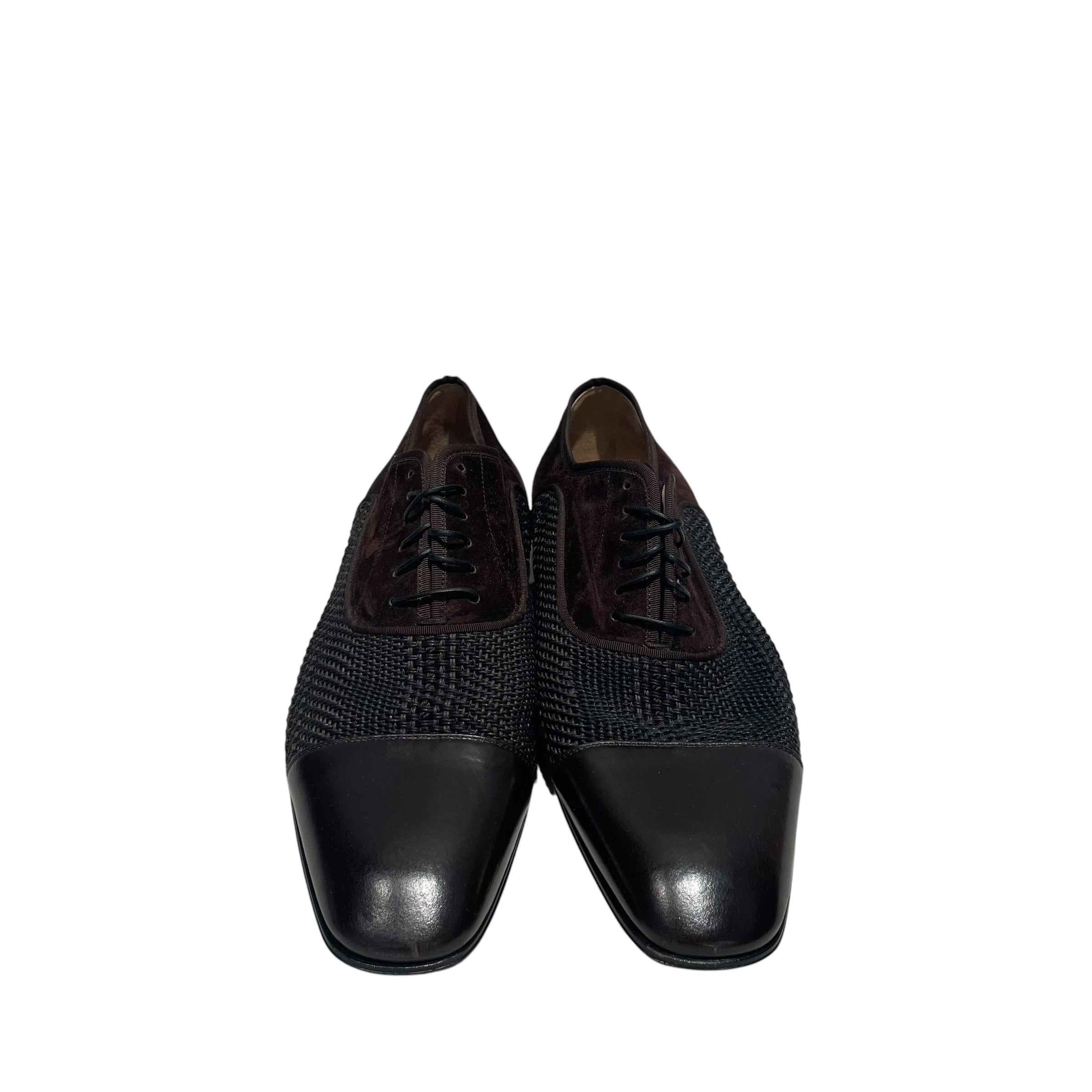 Christian Louboutin/Loafers/EU 42/Suede/BLK/Greggo Suede Oxford view 3