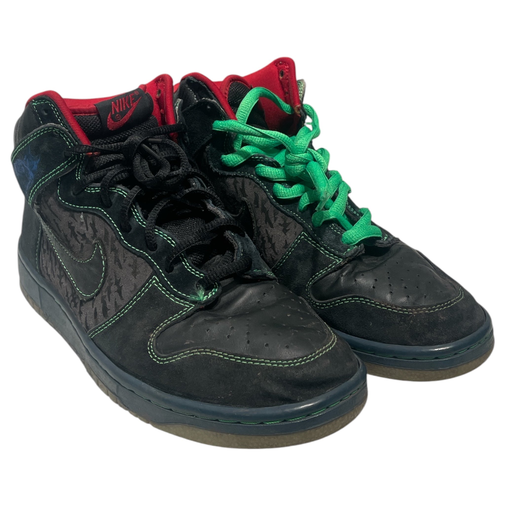 NIKE/Hi-Sneakers/US 9.5/All Over Print/BLK/TWIN PEAKS DUNK SB view 1
