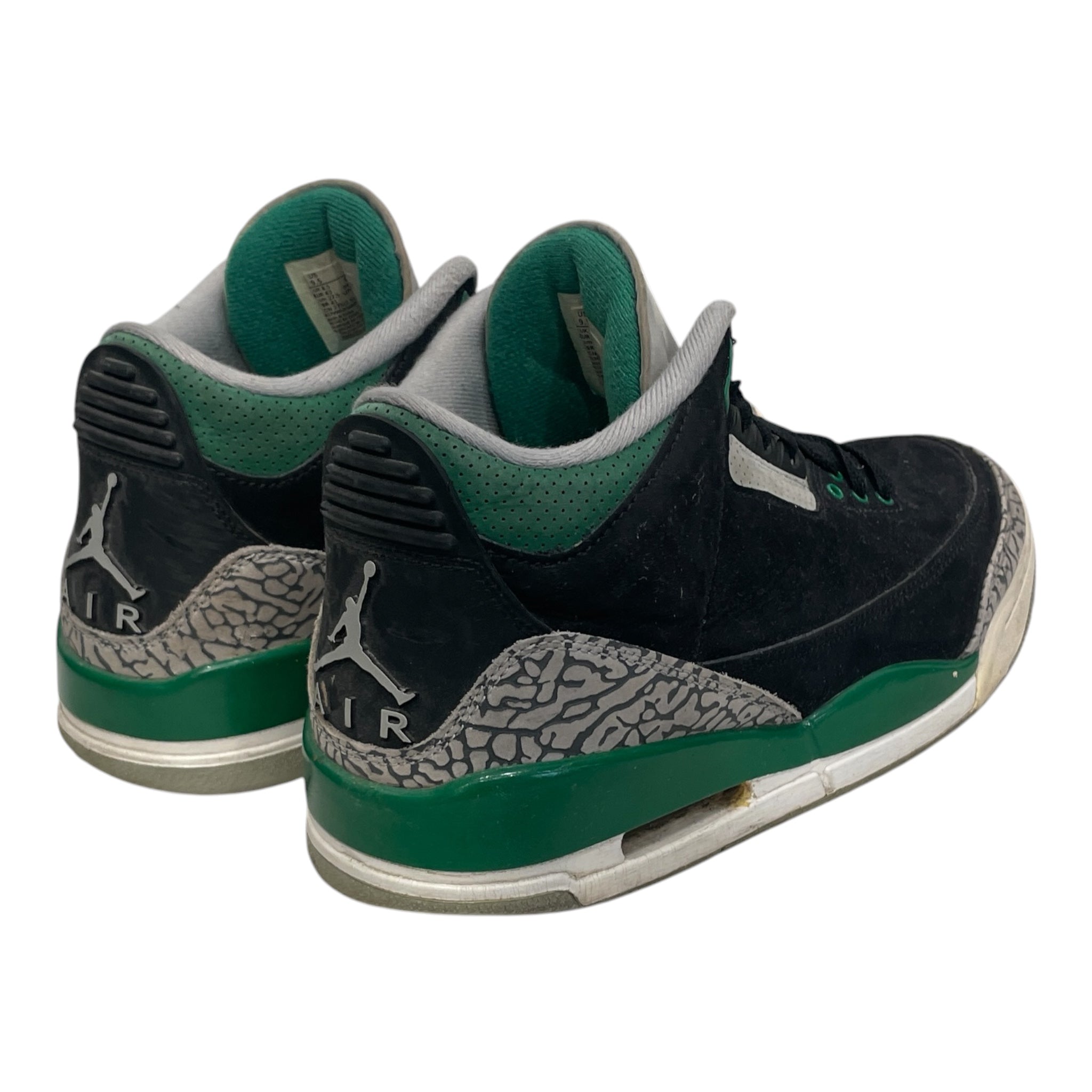 NIKE/Hi-Sneakers/US 9.5/Polyester/BLK/RETRO 3 PINE GREEN view 2