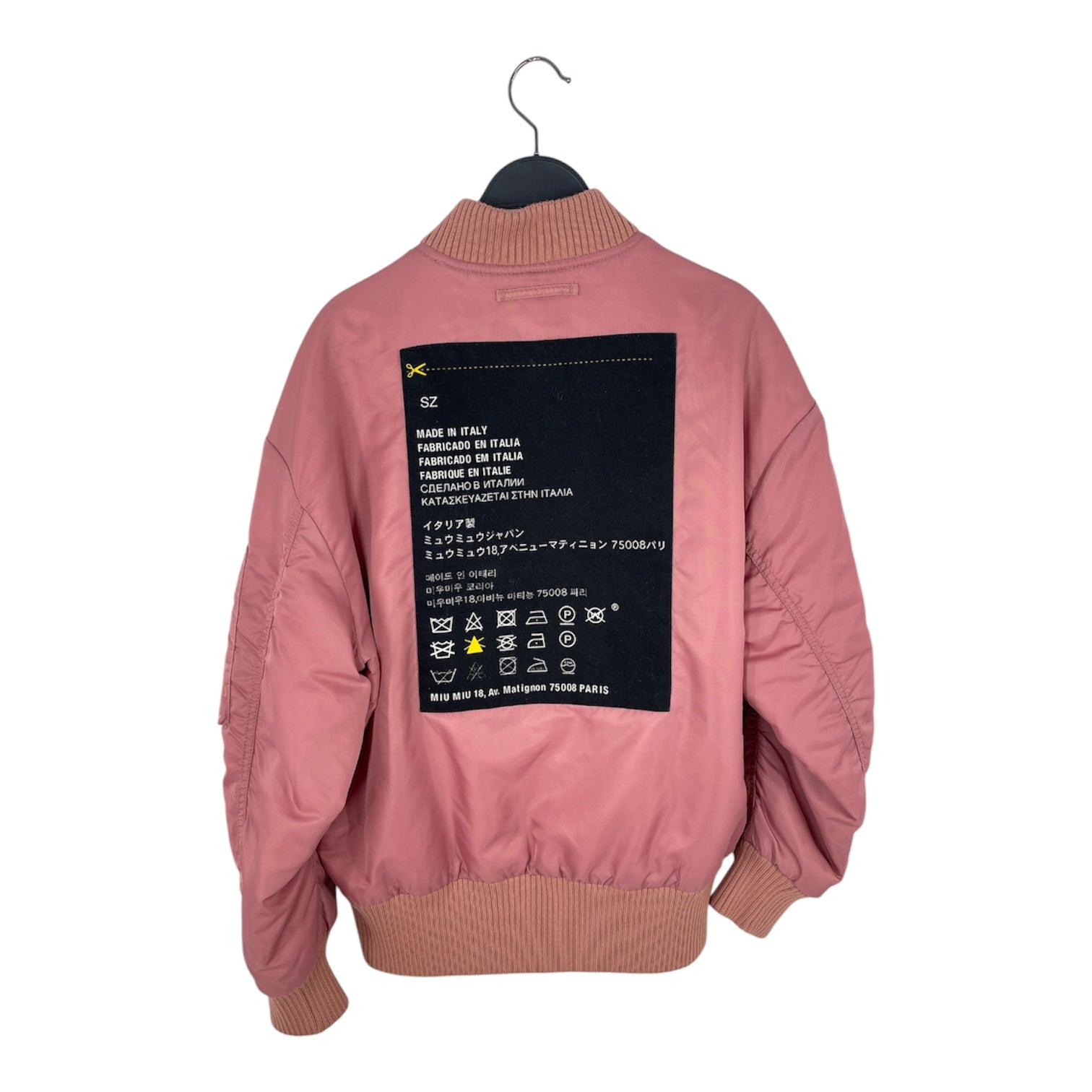 MIU MIU/Jacket/38/PNK/bomber view 2