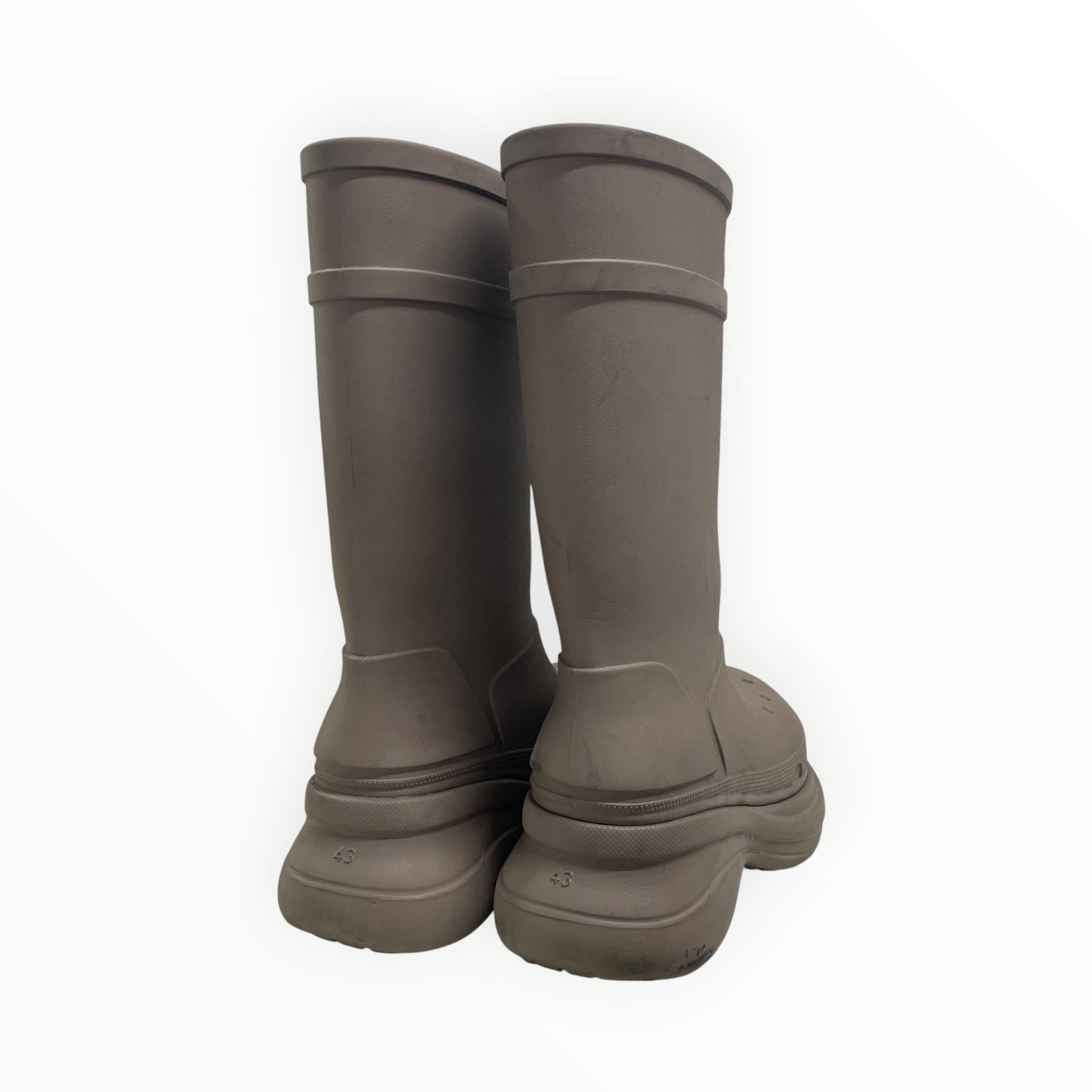 BALENCIAGA/Boots/US 11/GRY/CROC BOOTS view 2