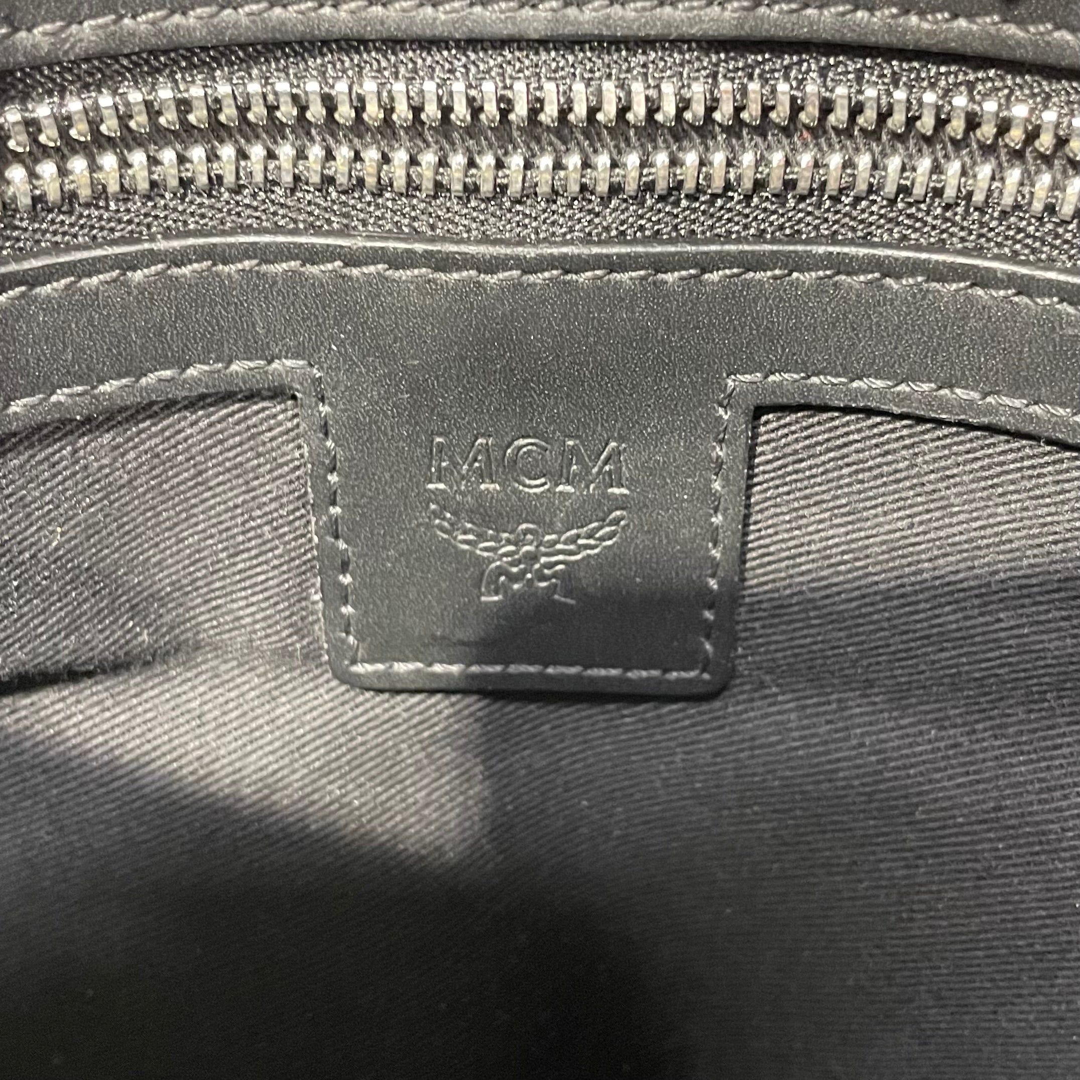 MCM/Cross Body Bag/Monogram/Leather/BLK/ view 5