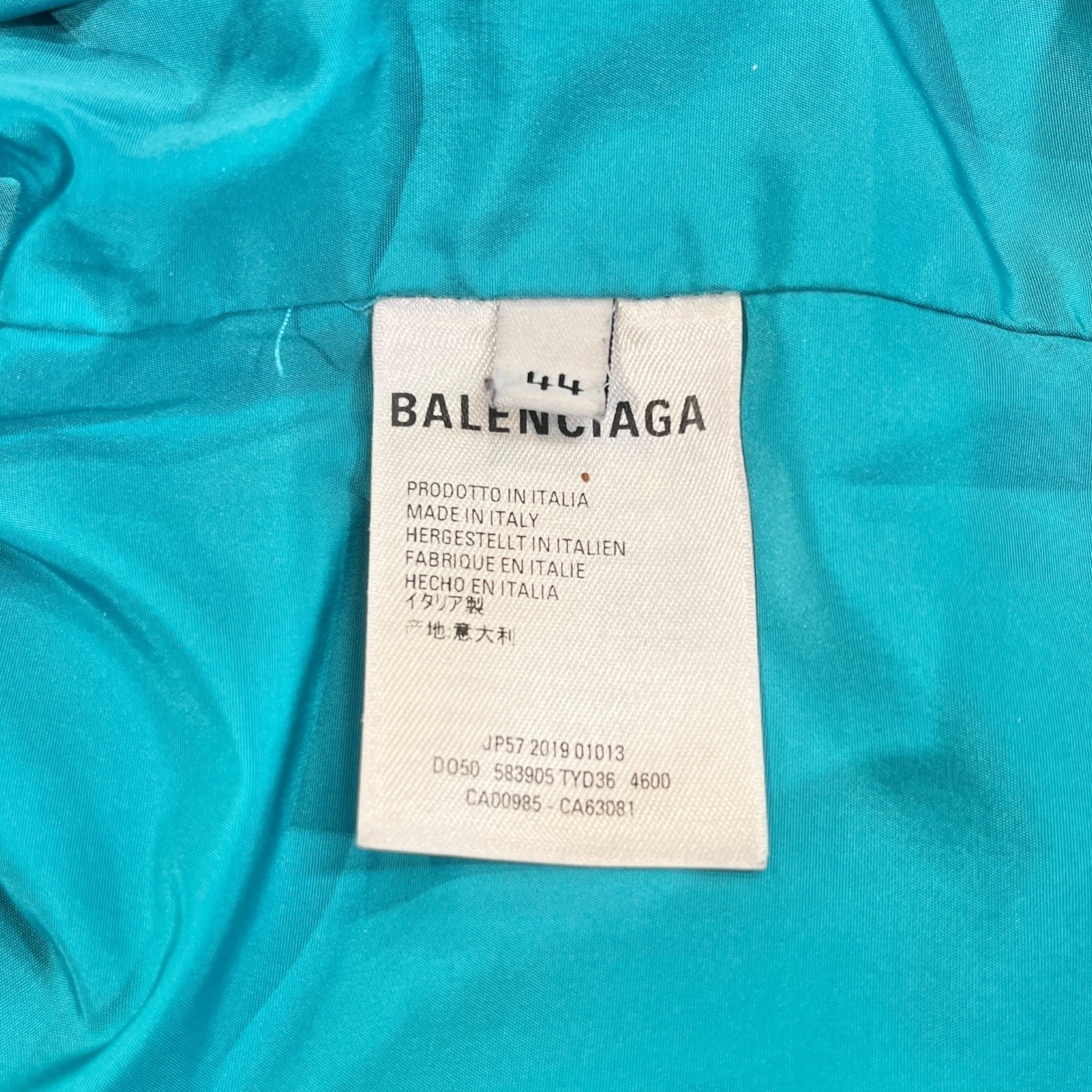 BALENCIAGA/Windbreaker/44/Polyester/BLU/Pullover/LOGO PARKA view 4