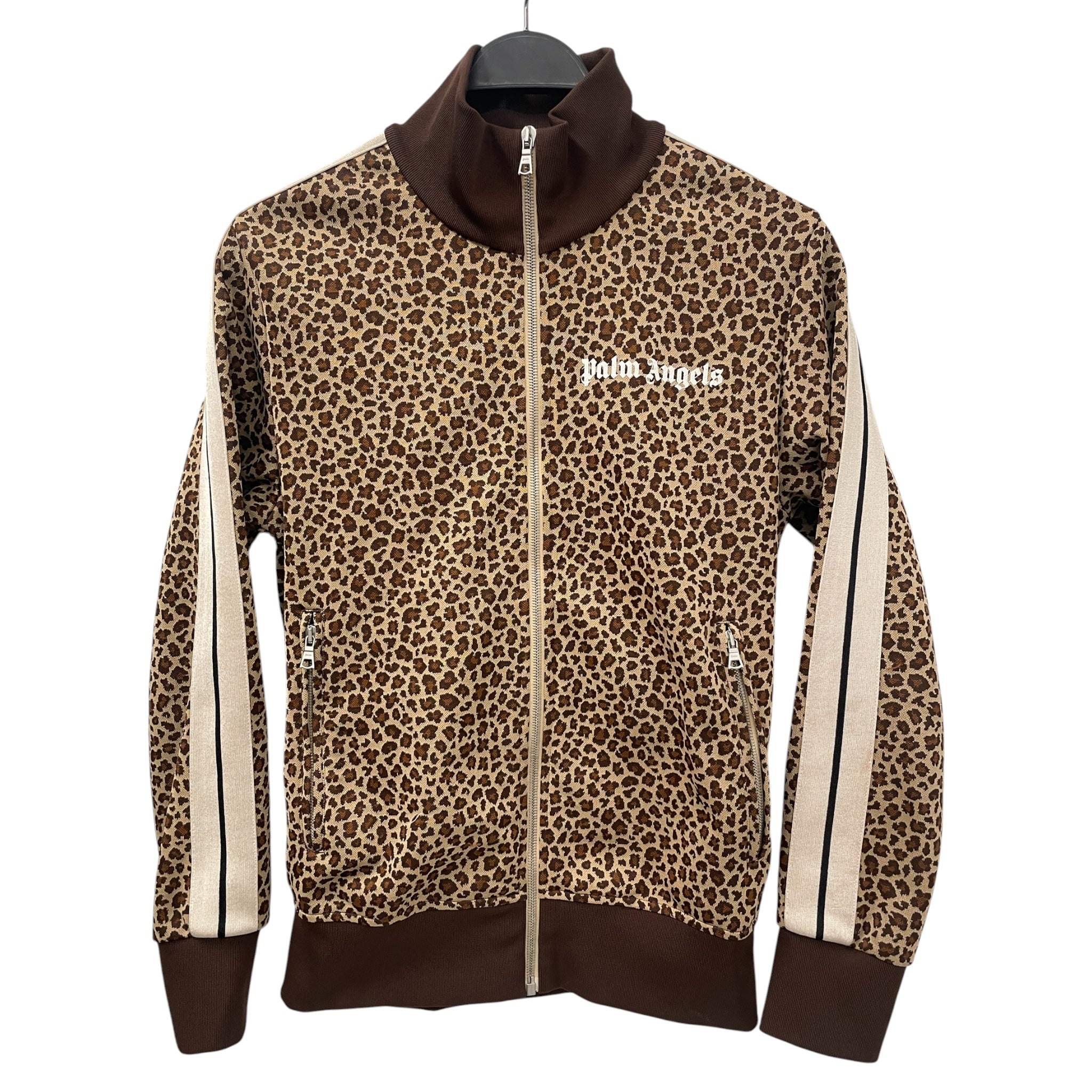 Palm Angels/Zip Up Hoodie/M/Animal Pattern/Polyester/BRW/ view 1