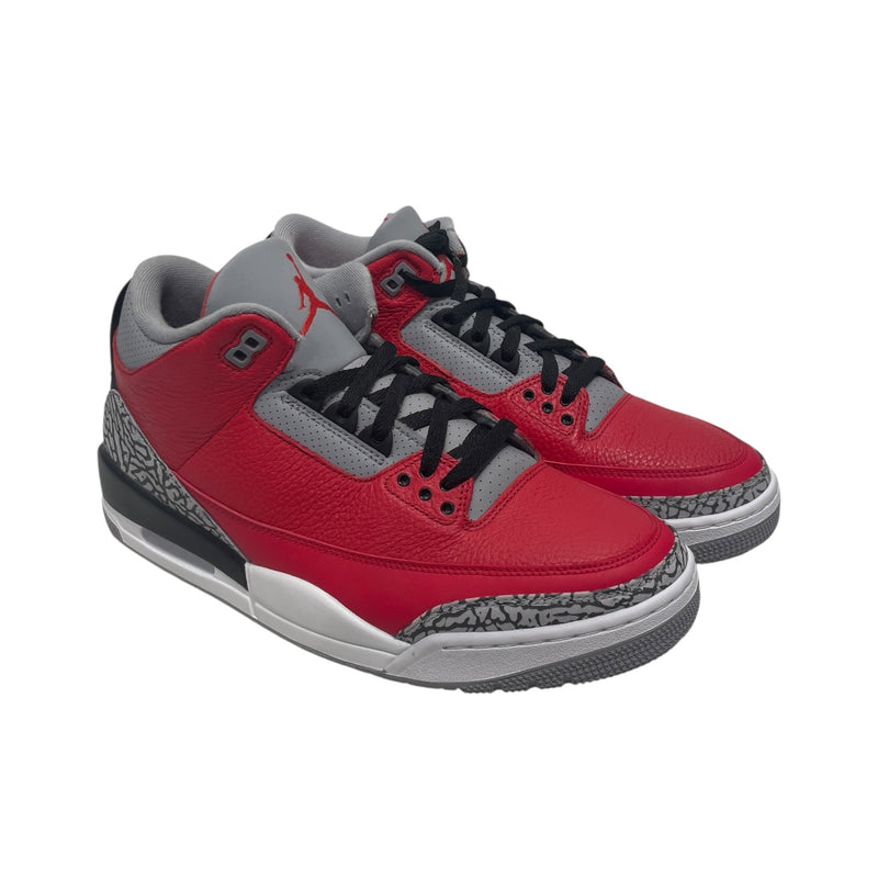 NIKE/Low-Sneakers/US 11.5/Leather/RED/JORDAN 3 UNITE