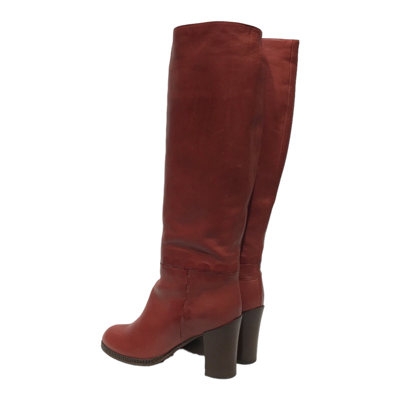 BOTTEGA VENETA/Boots/EU 38/Leather/RED/