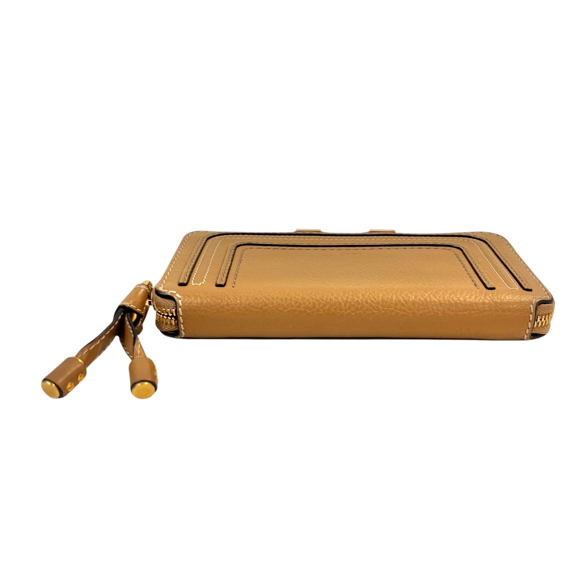 Chloe/Long Wallet/Leather/BEG/GOLD HARDWARE view 3