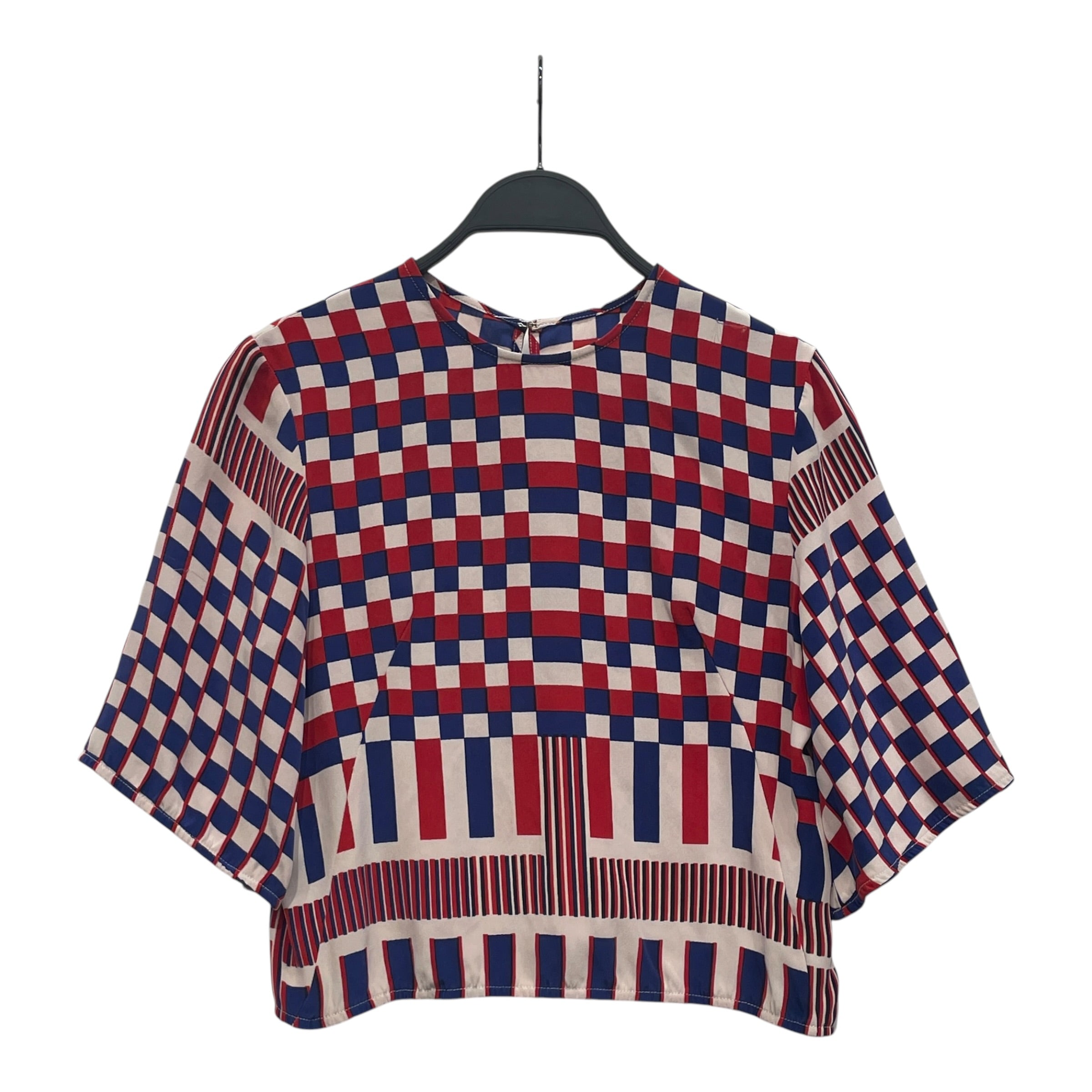 Alexander McQueen/SS Blouse/34/Plaid/Silk/MLT/ view 1