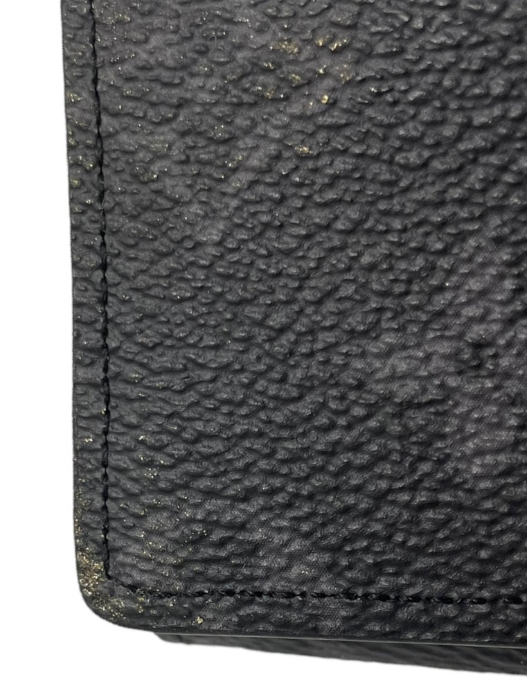 LOUIS VUITTON/Wallet/Monogram/Leather/BLK/GRY MONGRAM COIN-CARDHOLDER