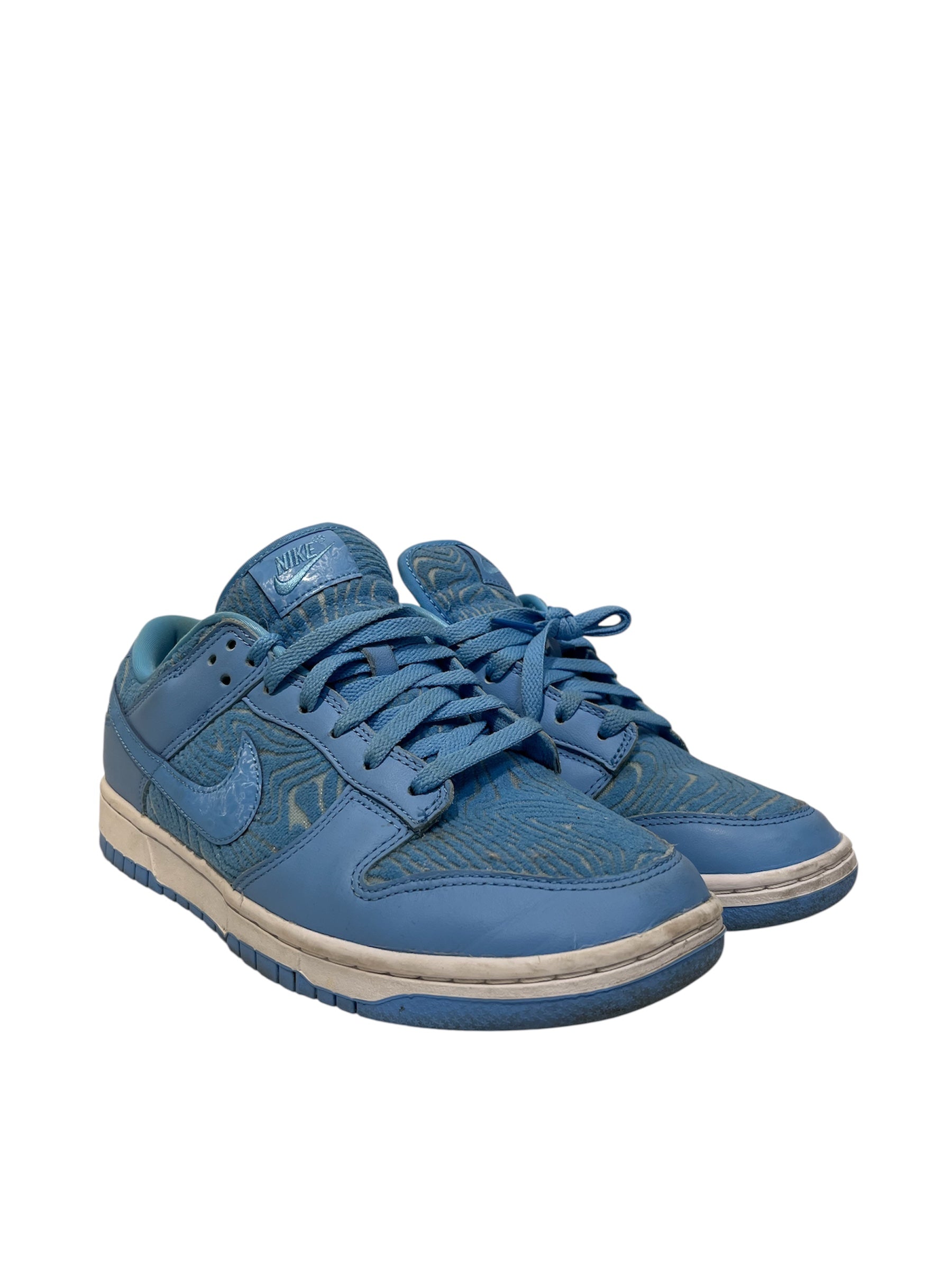NIKE/Low-Sneakers/US 9/Graphic/Leather/BLU/dunk low topography U-blue view 1