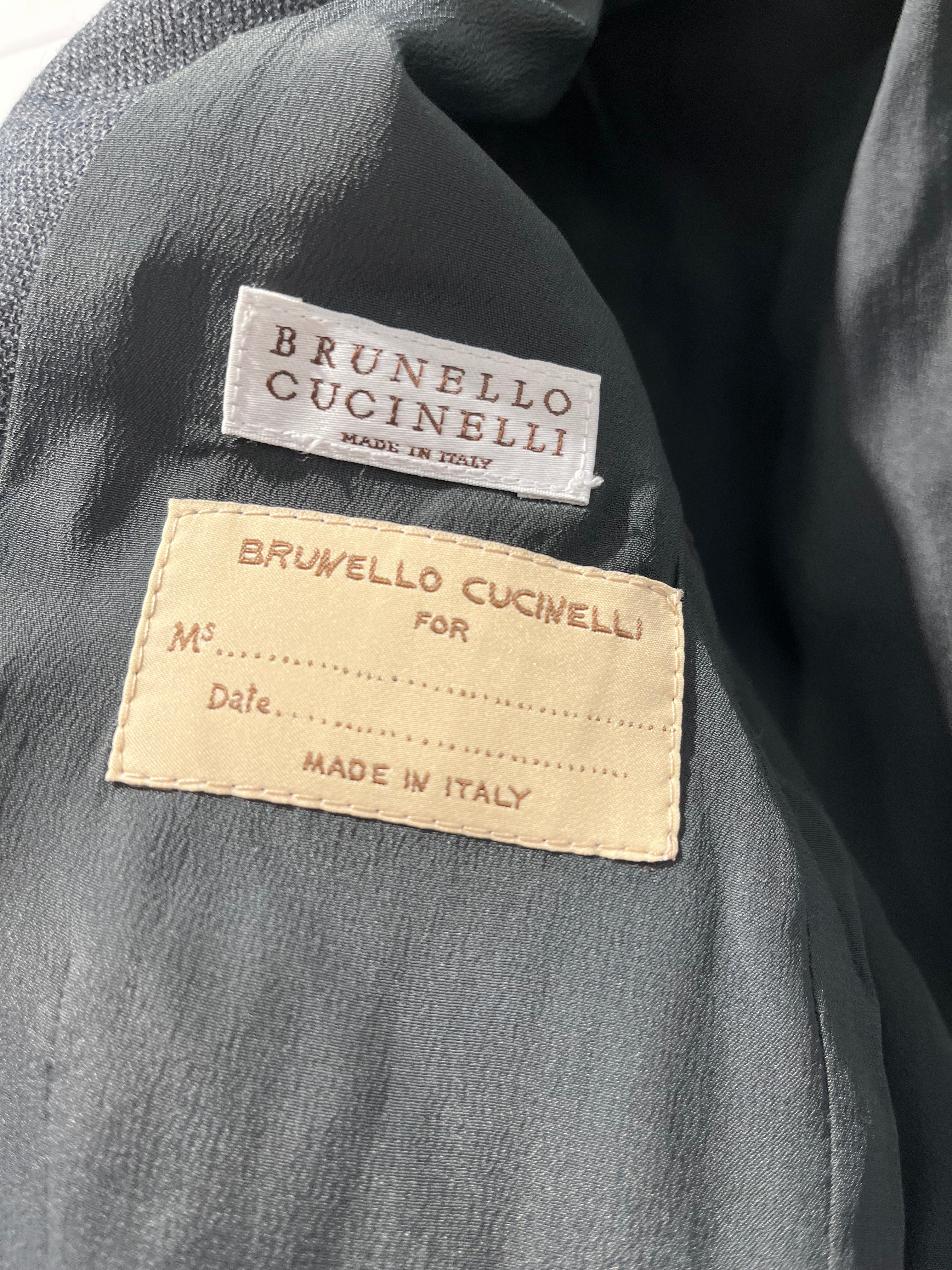 BRUNELLO CUCINELLI/Tailored Jkt/38/Wool/GRY/Single Breasted/ view 5