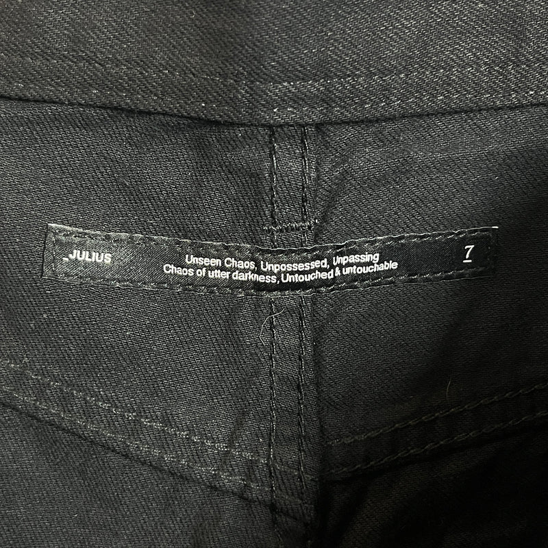 JULIUS/Bootcut Pants/2/Cotton/BLK/Flared Jet Pants