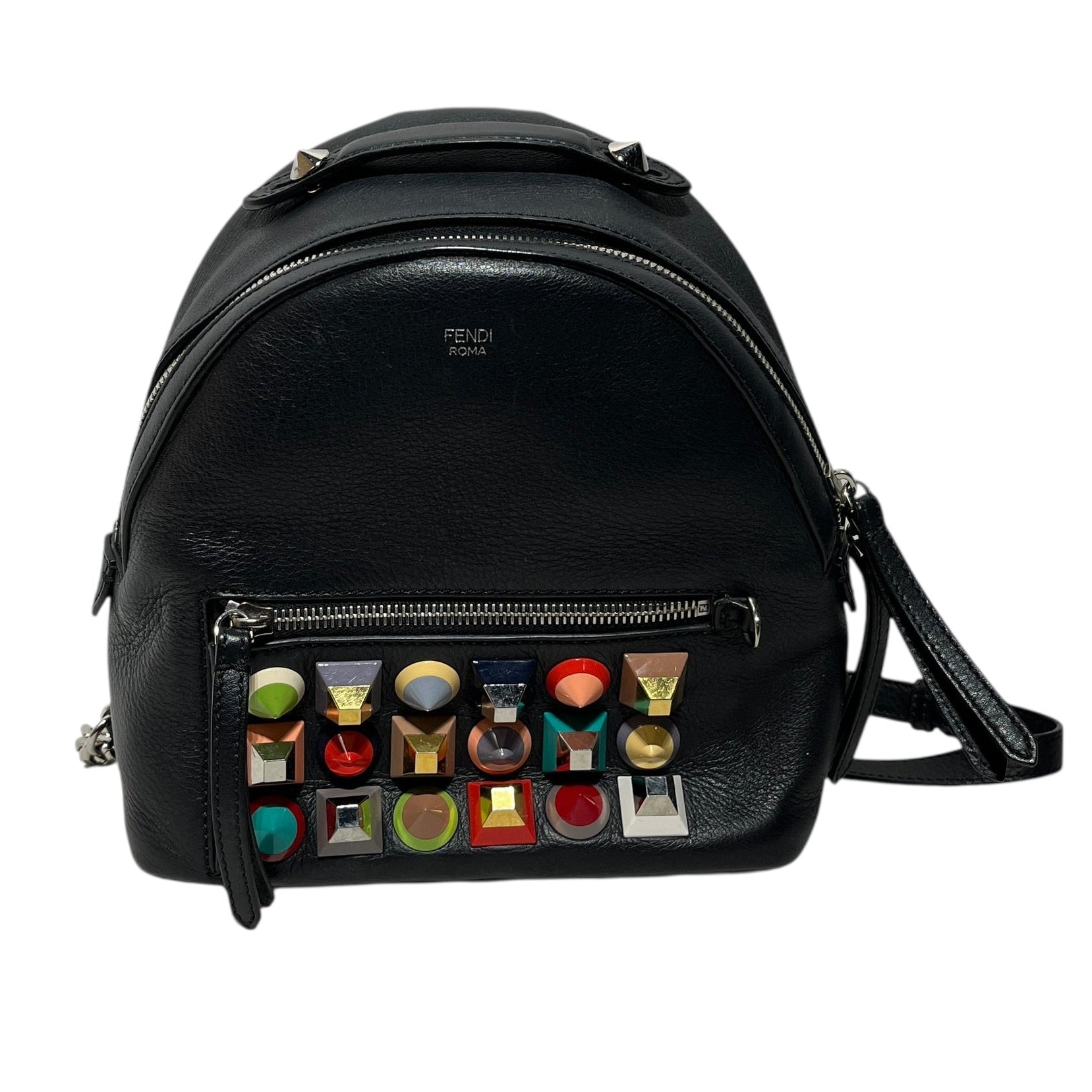 FENDI/Backpack/Leather/BLK/By The Way Pyramid Stud view 1