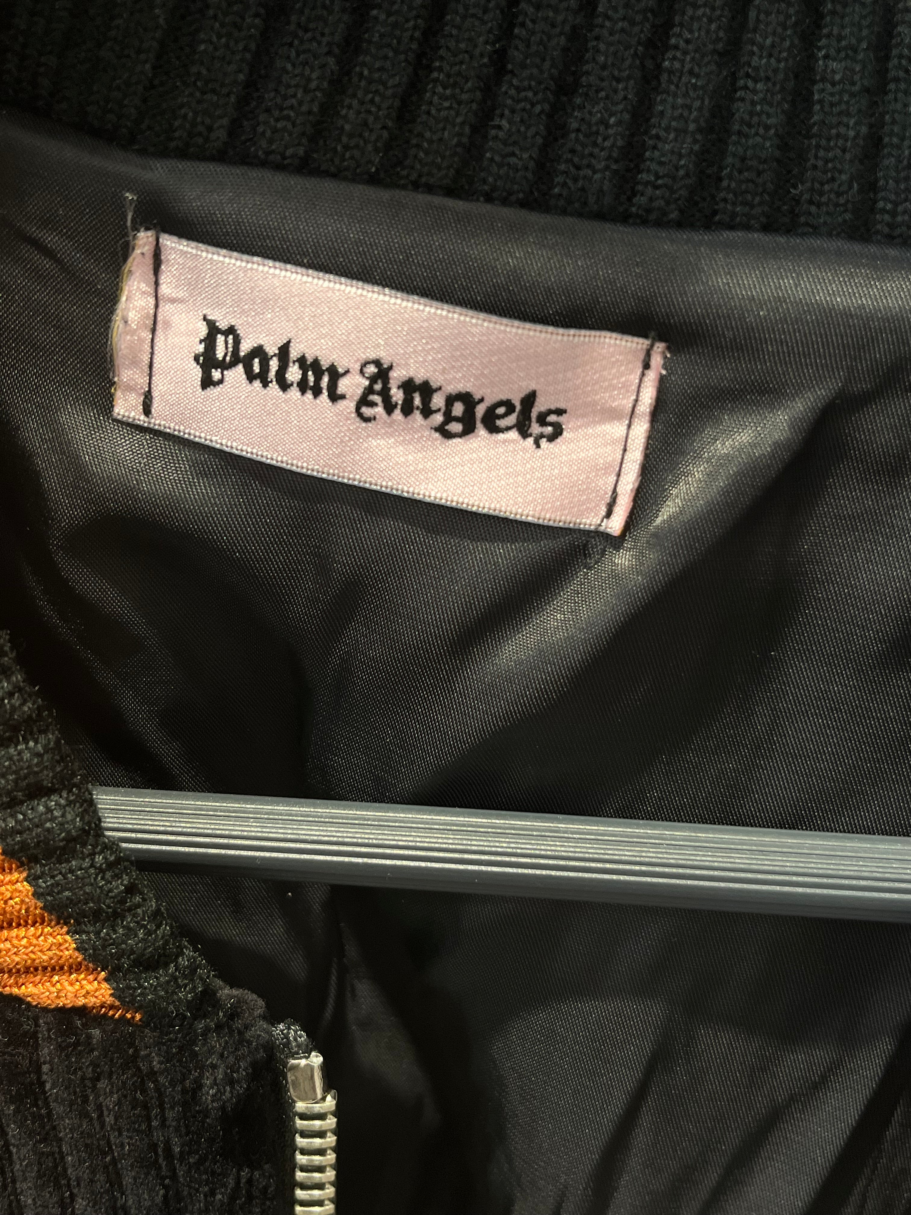 Palm Angels/Baseball Jkt/M/Polyester/BLK/RHINESTONES ON BACK view 3