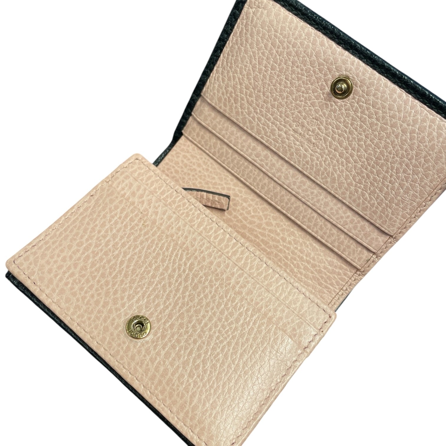 GUCCI/Wallet/Leather/BLK/MARMOT BOW CARD CASE view 4